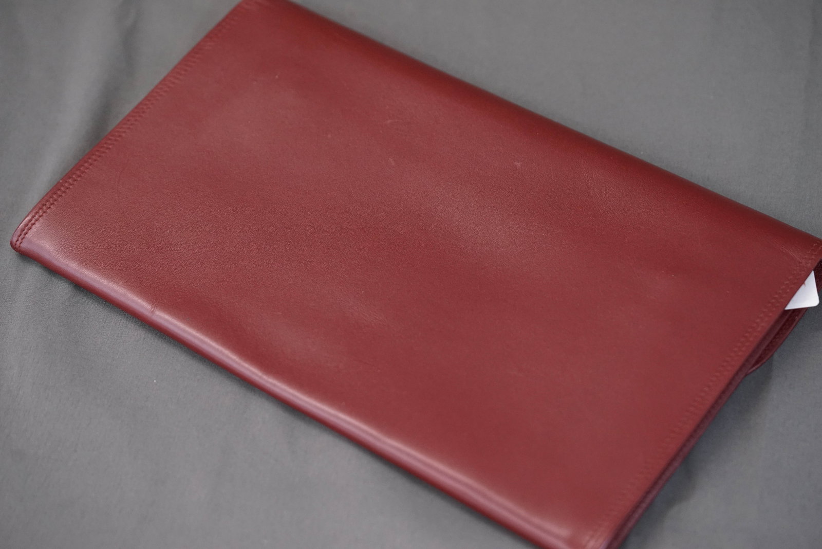 CARTIER RED LEATHER FOLIO DOCUMENT POUCH - 4