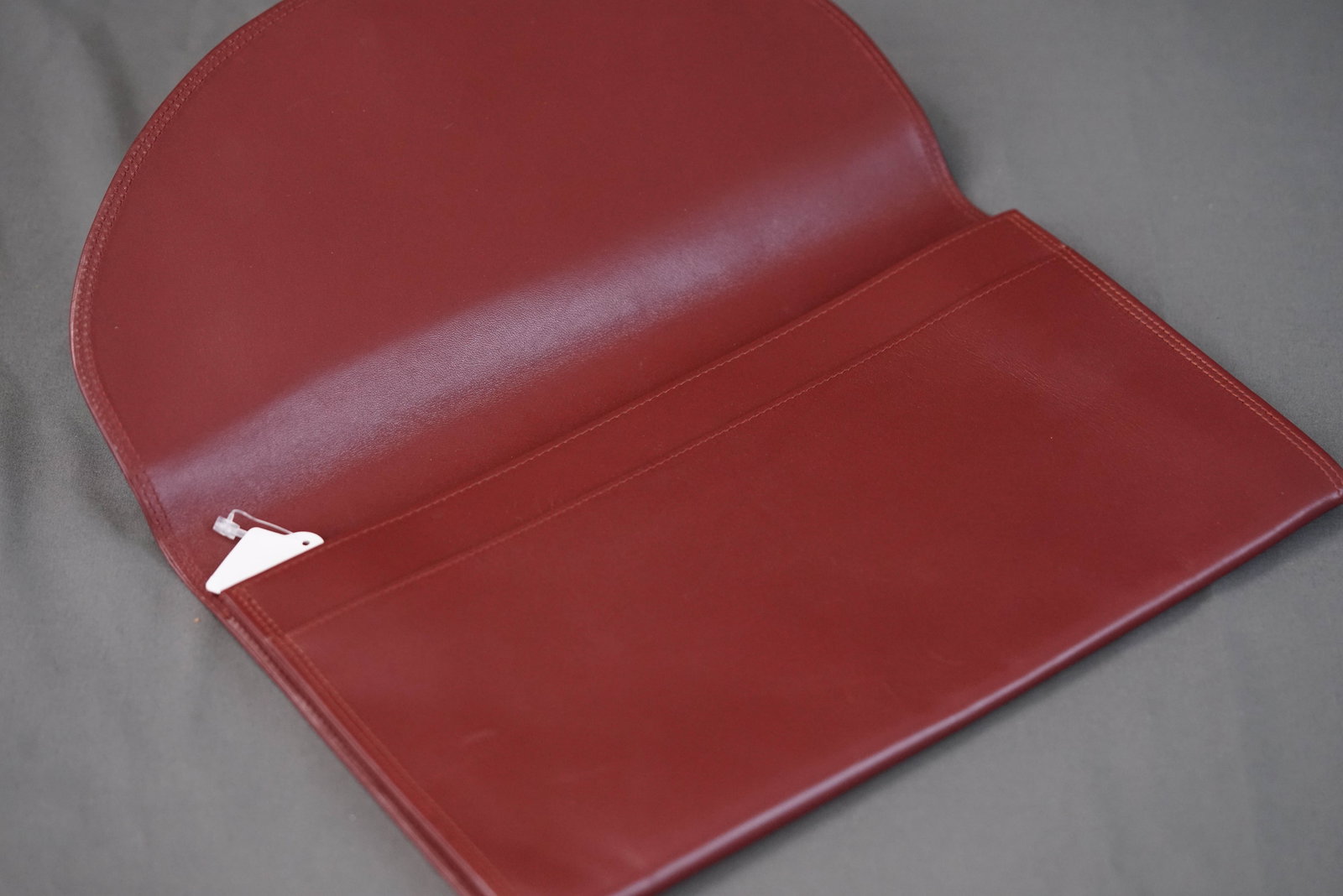 CARTIER RED LEATHER FOLIO DOCUMENT POUCH - 5