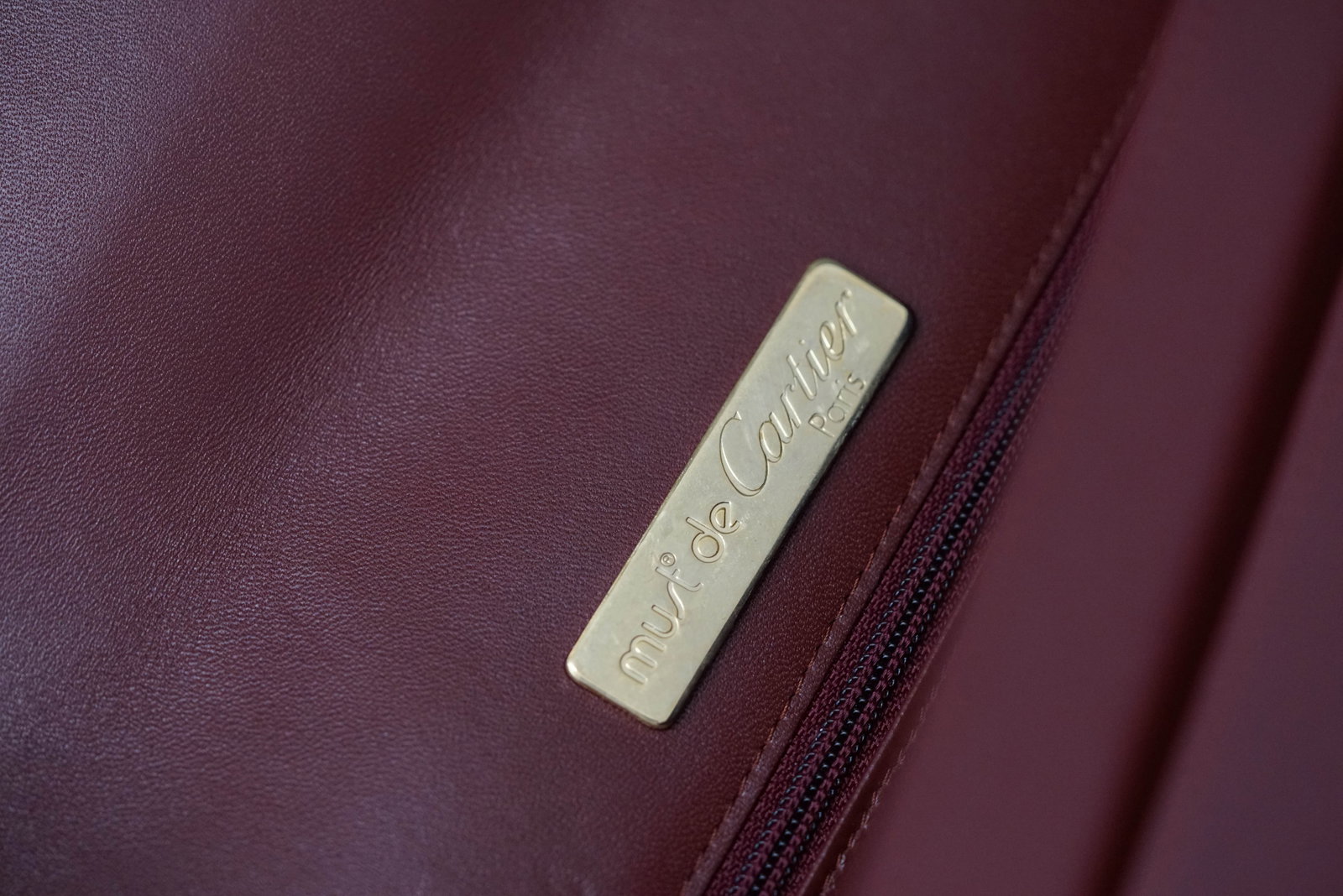 CARTIER RED LEATHER FOLIO DOCUMENT POUCH - 6