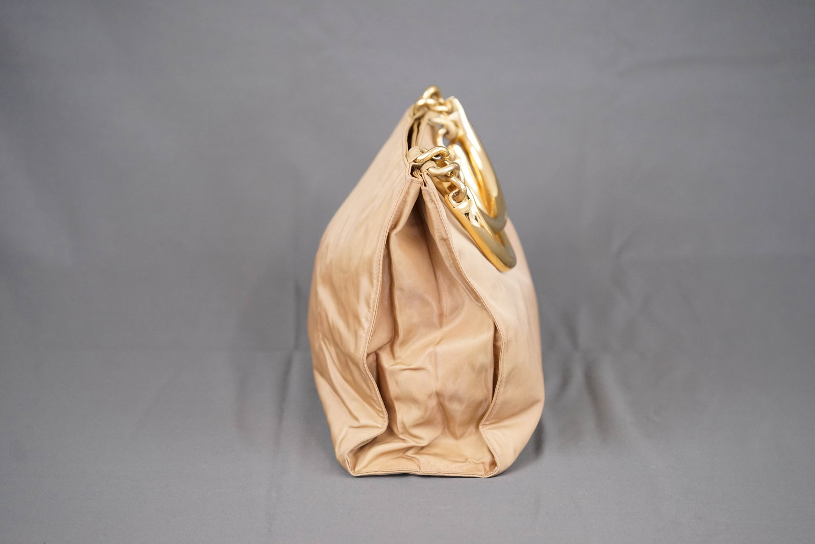PRADA METAL HANDLE HANDBAG - 5