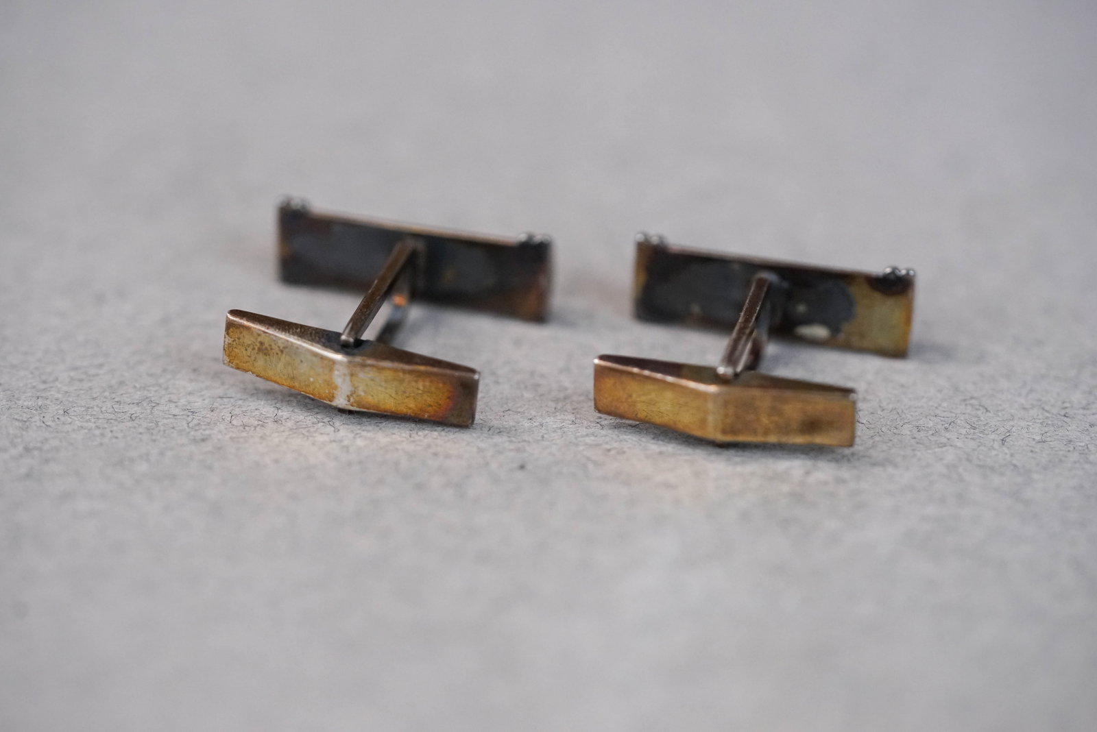 TIFFANY & CO 18CT GOLD & 925 STERLING SILVER CUFFLINKS - 3