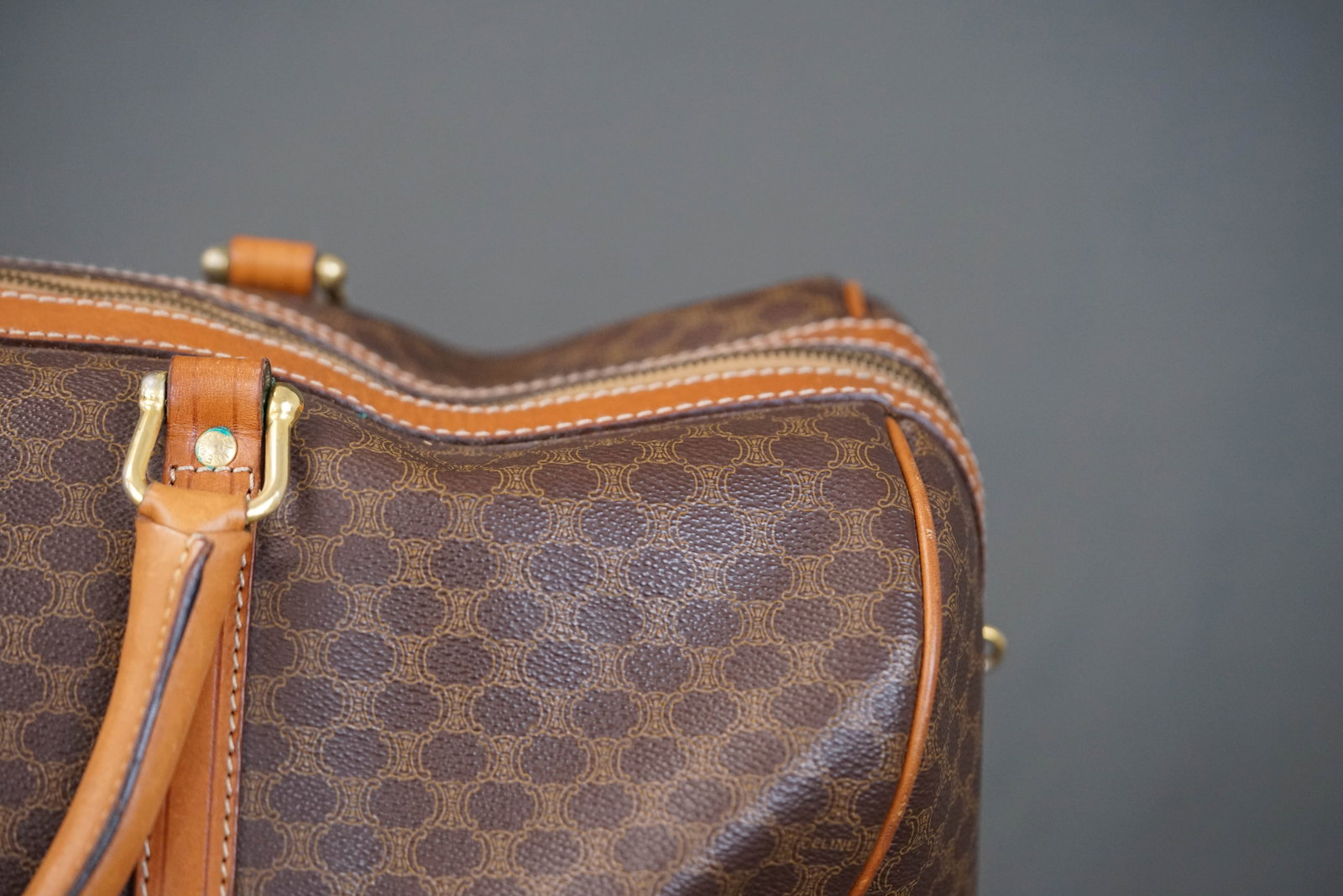 CELINE MACADAM BOSTON BAG - 12