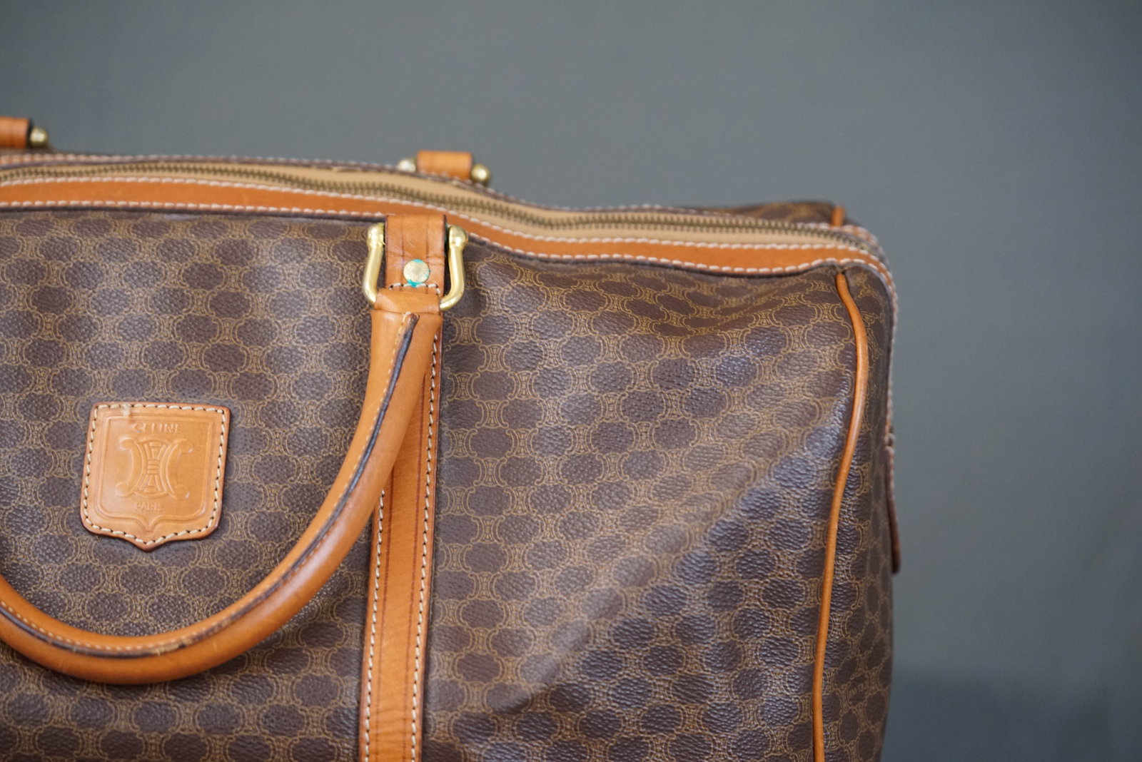 CELINE MACADAM BOSTON BAG - 4