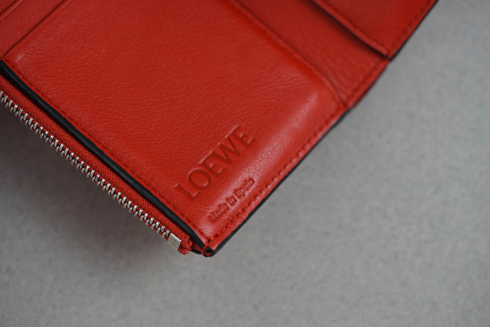 LOEWE PINK & BURGUNDY LEATHER WALLET PURSE - 4