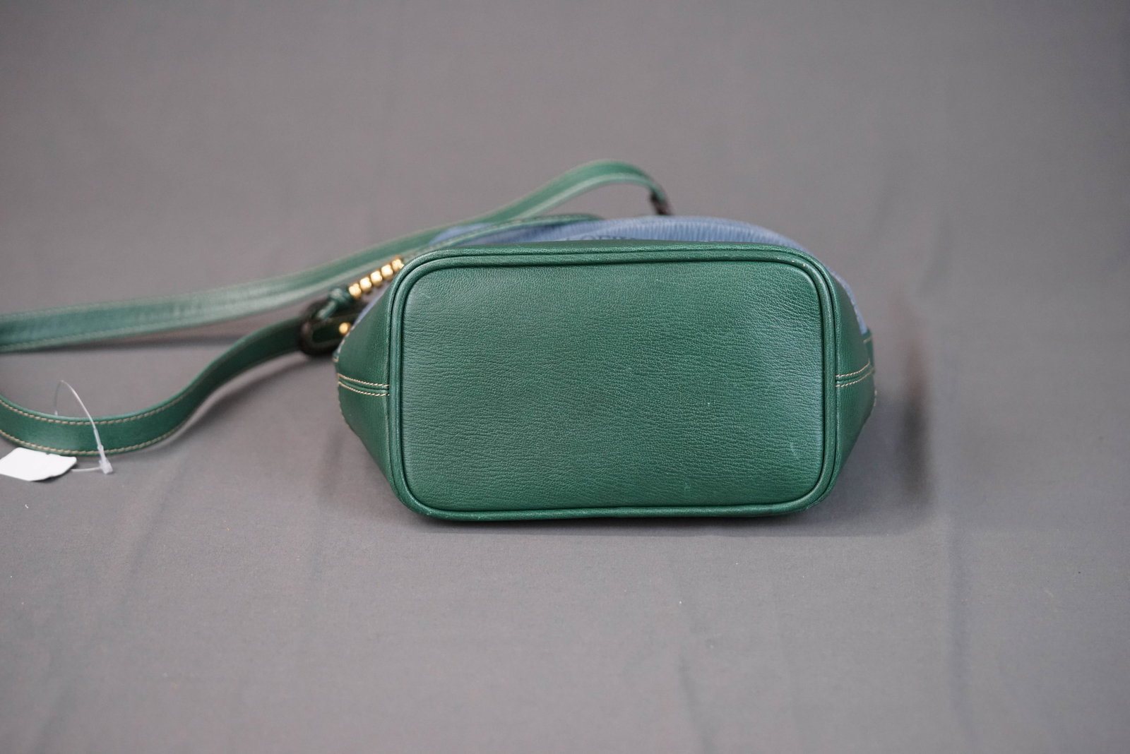 LOEWE VELASQUEZ LEATHER TWO TONE SHOULDER BAG - 10