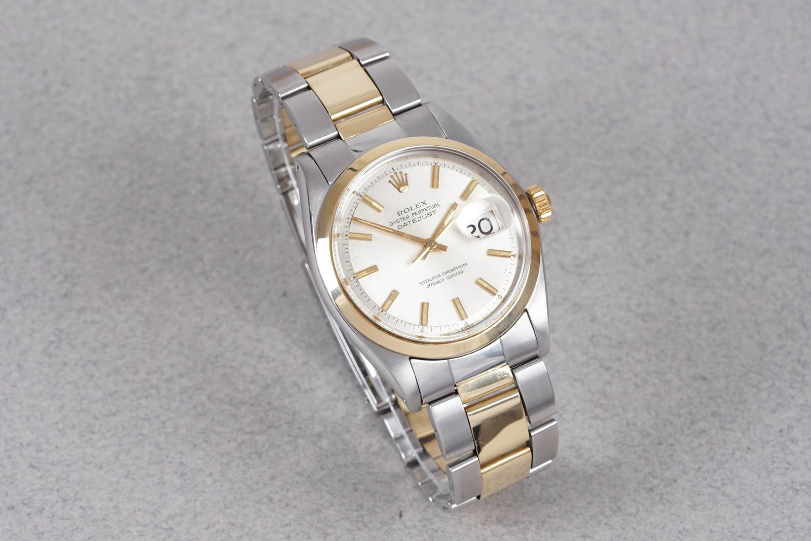 ROLEX OYSTER PERPETUAL DATEJUST STEEL & GOLD REF. 1600 CIRCA 1968 - 2