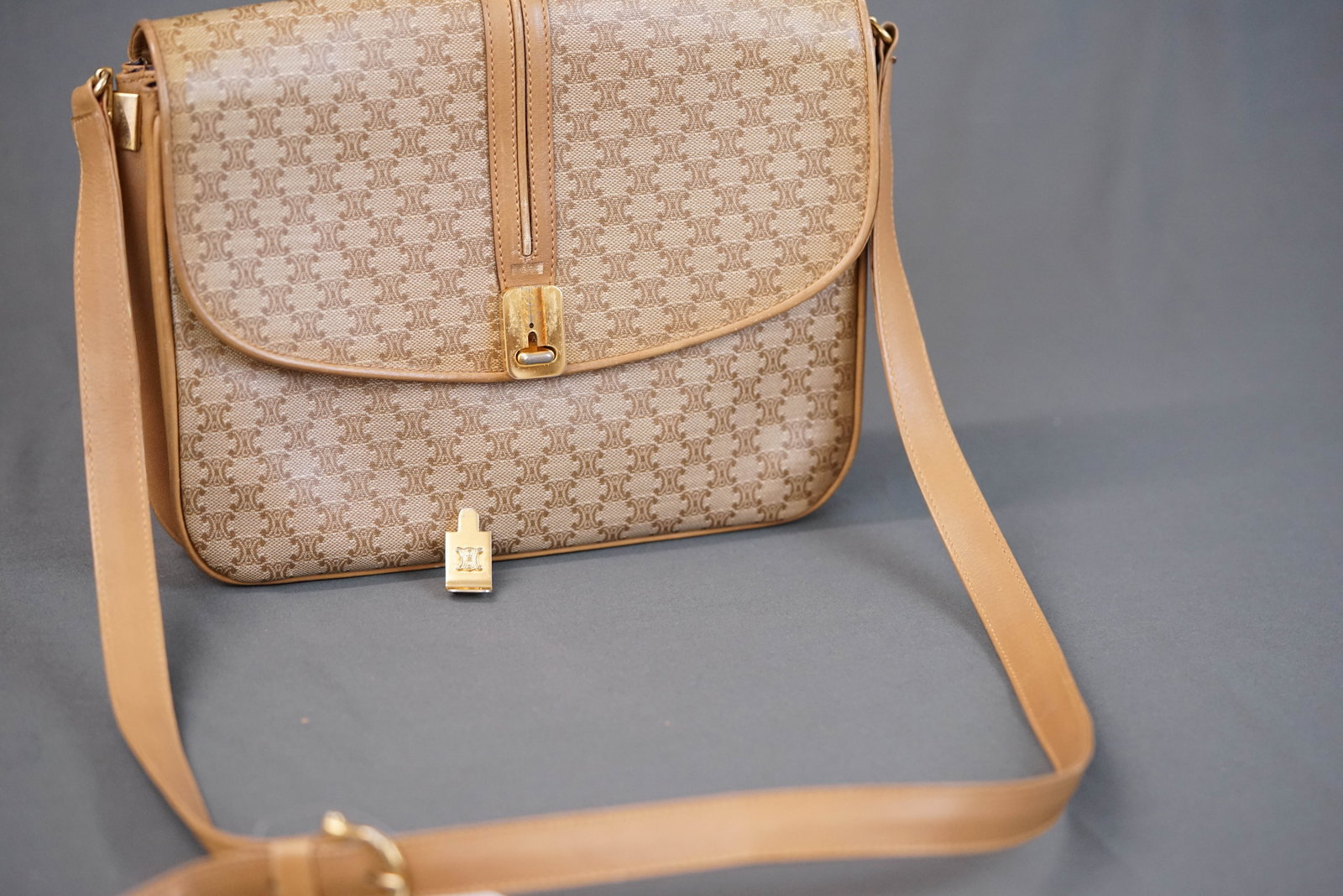 CELINE MACADAM SHOULDER BAG - 6