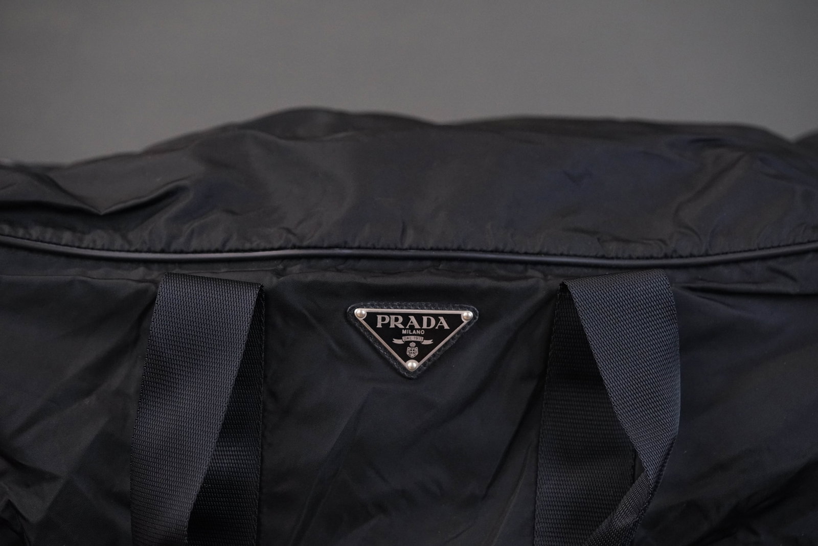 PRADA POCONO BOSTON BAG BLACK NYLON - 4