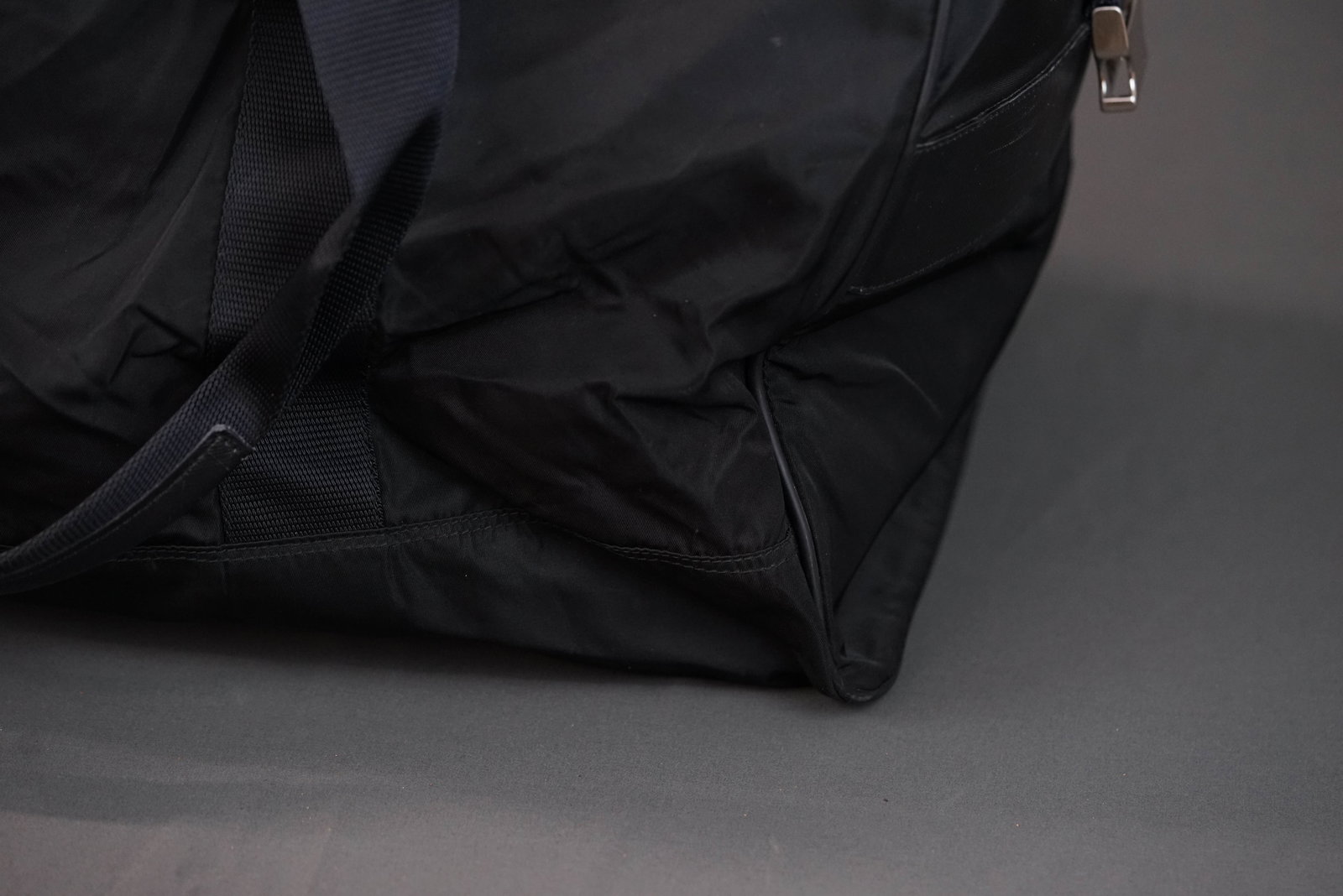 PRADA POCONO BOSTON BAG BLACK NYLON - 6