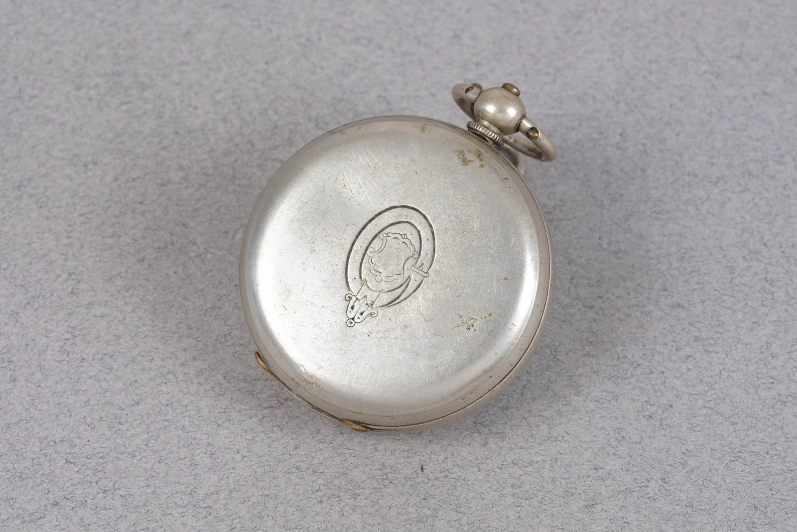POCKET WATCH WHITE METAL STAMPED CIRCA 1920 - 2