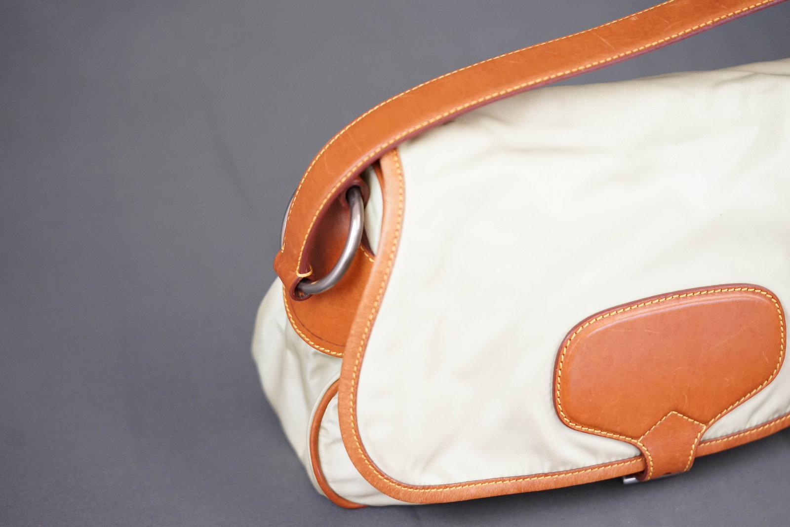 PRADA TWO TONE SHOULDER BAG - 4