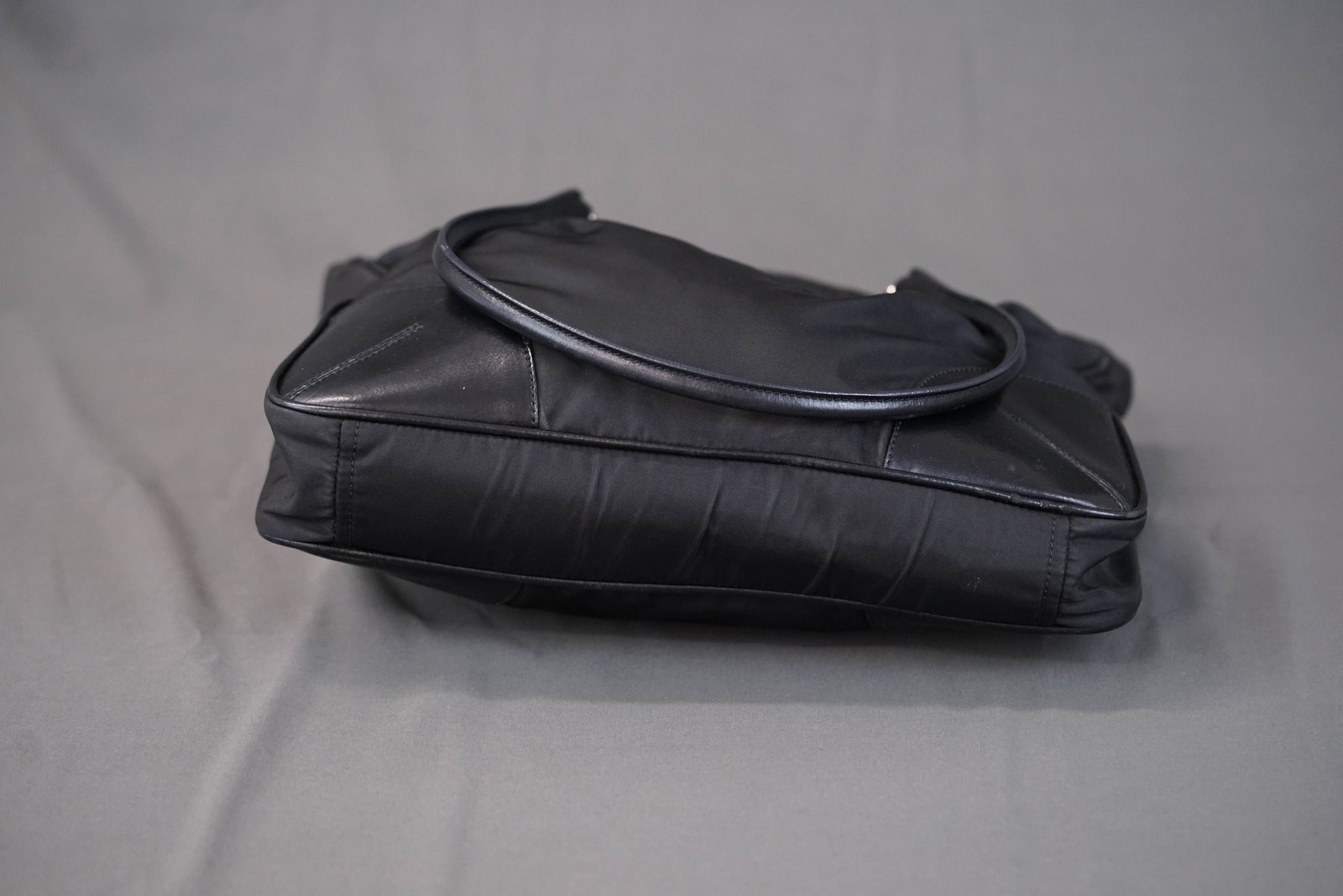 PRADA POCONO BLACK NYLON SHOULDER BAG - 10