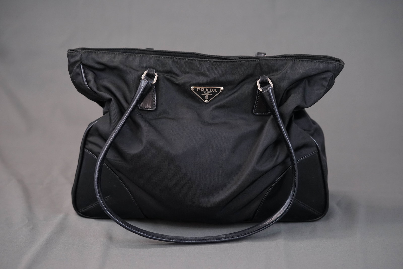 PRADA POCONO BLACK NYLON SHOULDER BAG - 2