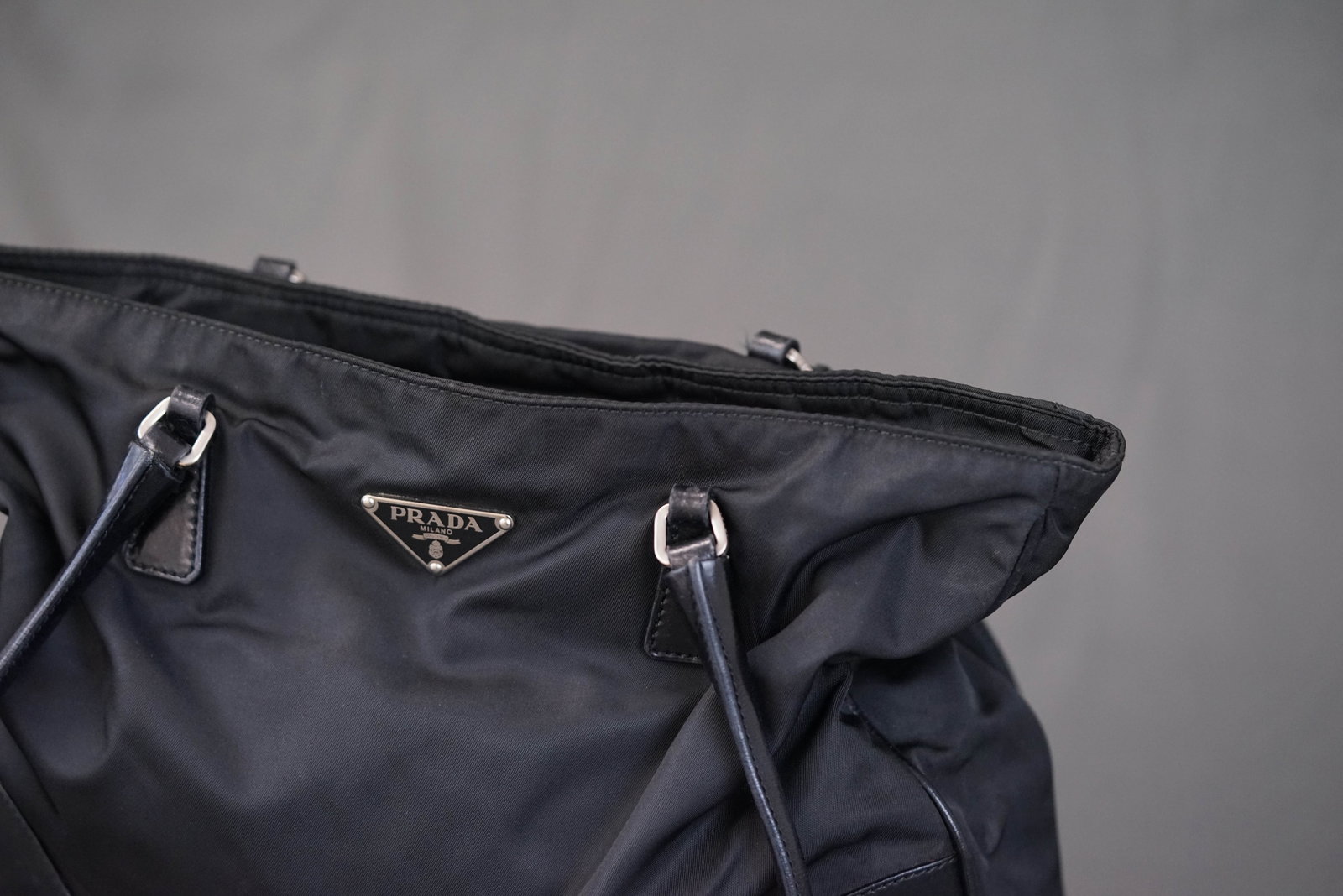 PRADA POCONO BLACK NYLON SHOULDER BAG - 5