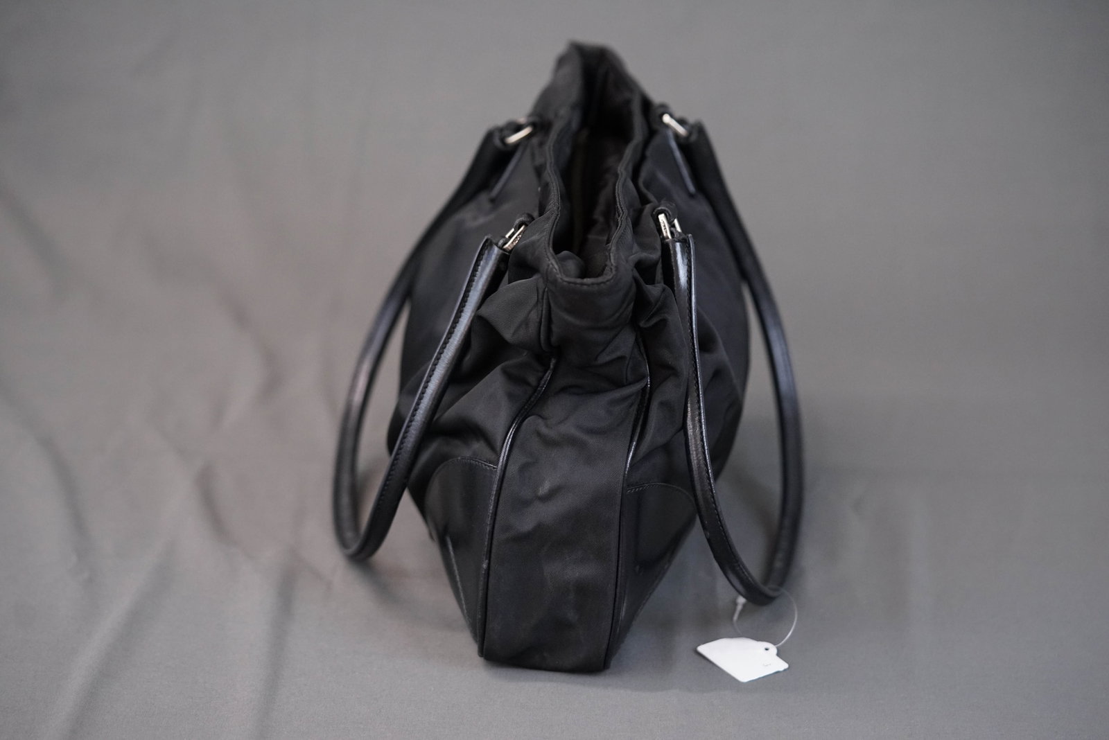 PRADA POCONO BLACK NYLON SHOULDER BAG - 9