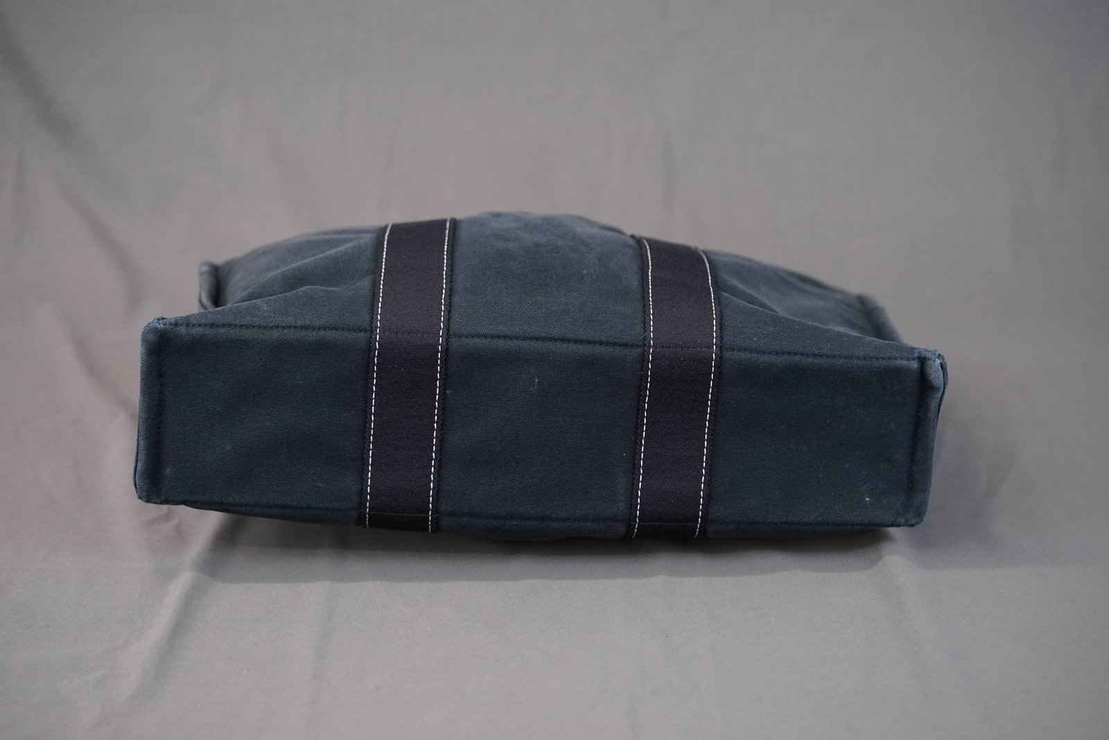 HERMES DEAUVILLE TOTE BAG NAVY MEDIUM - 14