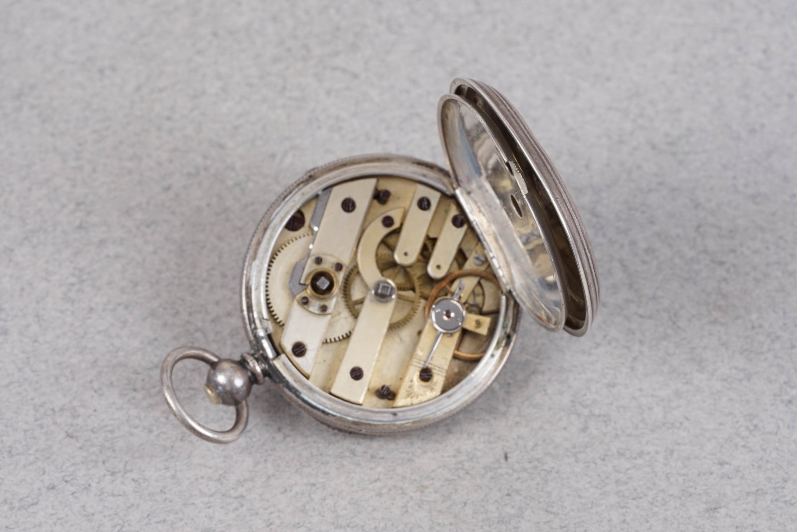 925 STERLING SILVER POCKET WATCH - 2