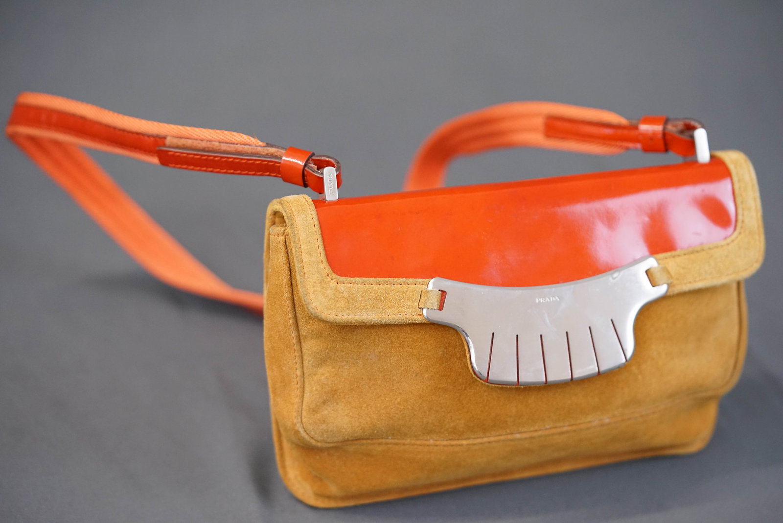 PRADA SUEDE NAVAJO STYLE SHOULDER BAG - 2