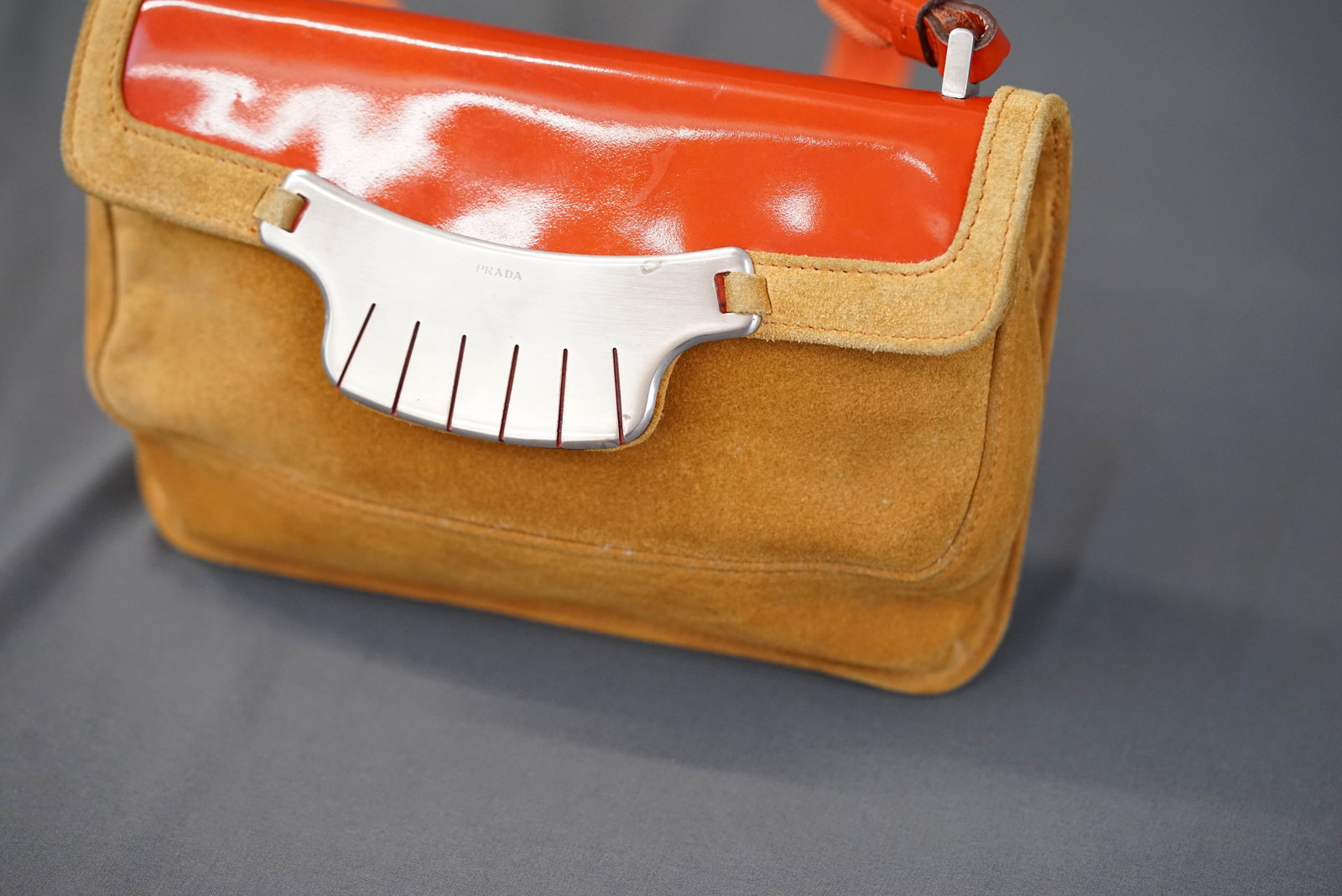 PRADA SUEDE NAVAJO STYLE SHOULDER BAG - 5