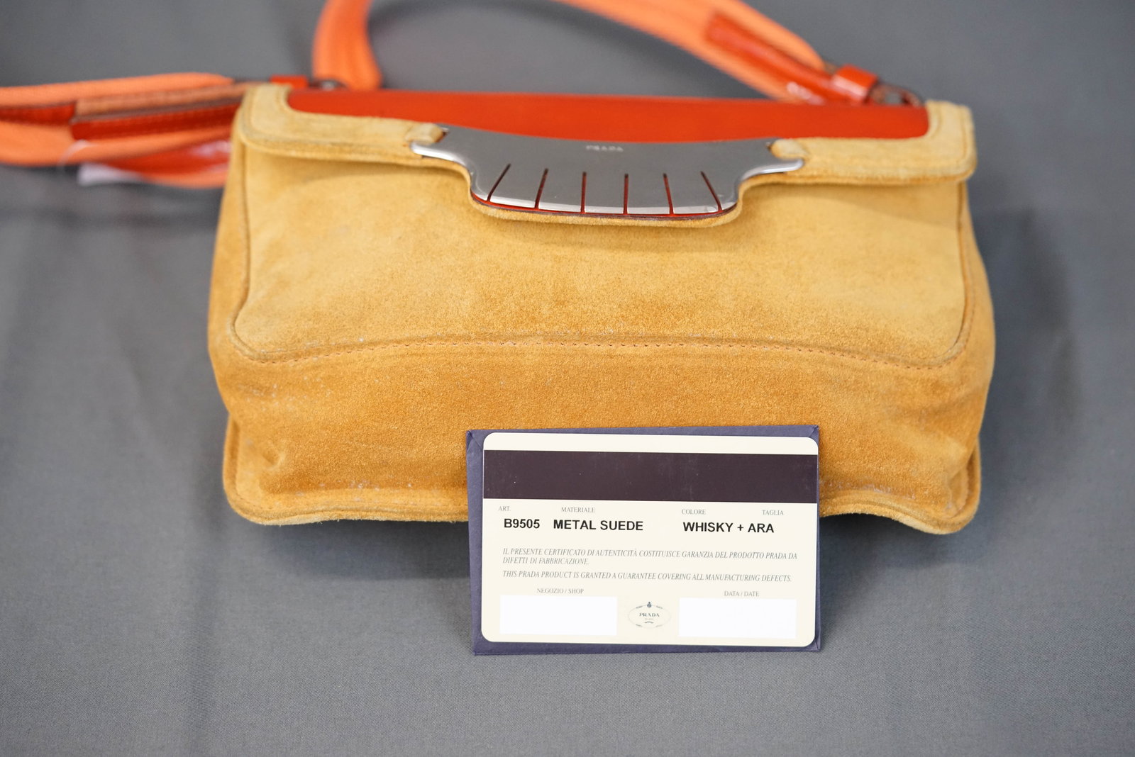 PRADA SUEDE NAVAJO STYLE SHOULDER BAG - 8