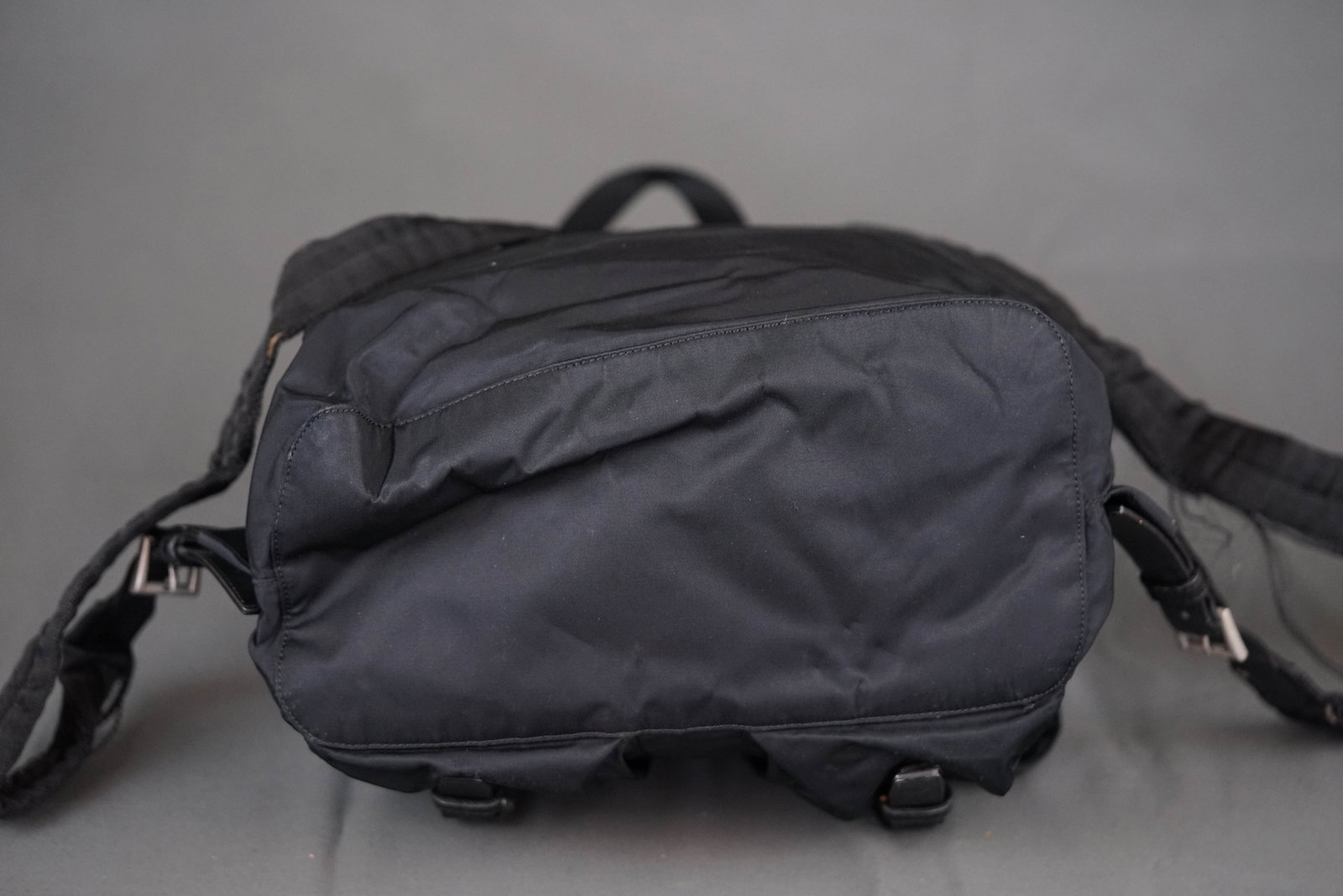 PRADA NYLON BLACK BACKPACK - 12