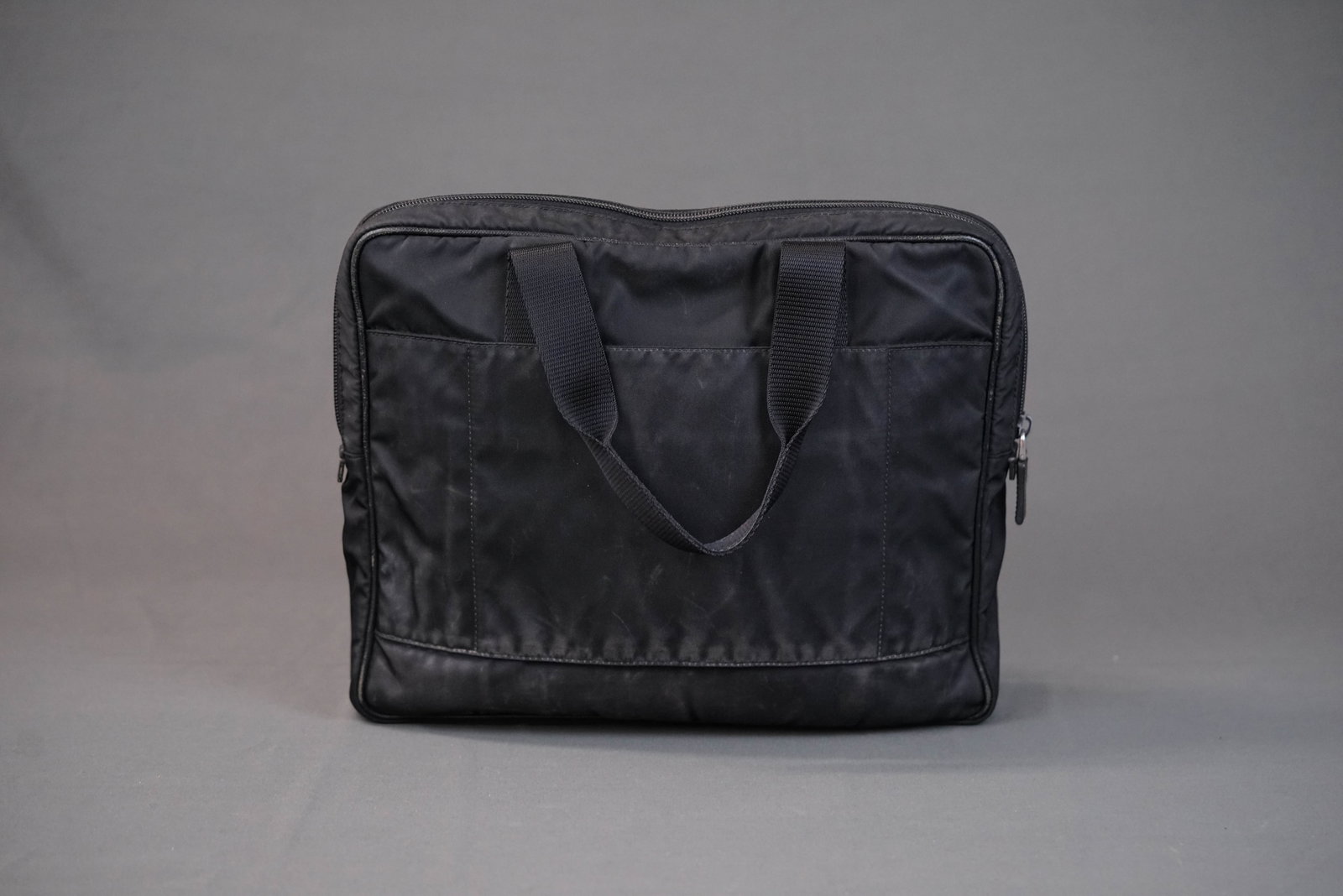 PRADA POCONO BLACK NYLON HANDBAG - 7