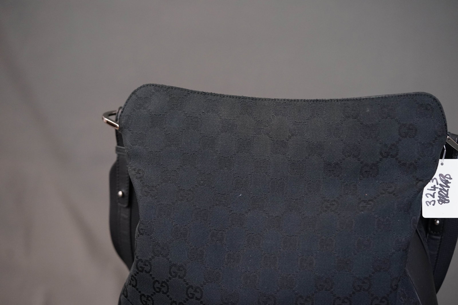 GUCCI GG BAMBOO CANVAS HANDBAG 1705 BLACK - 8