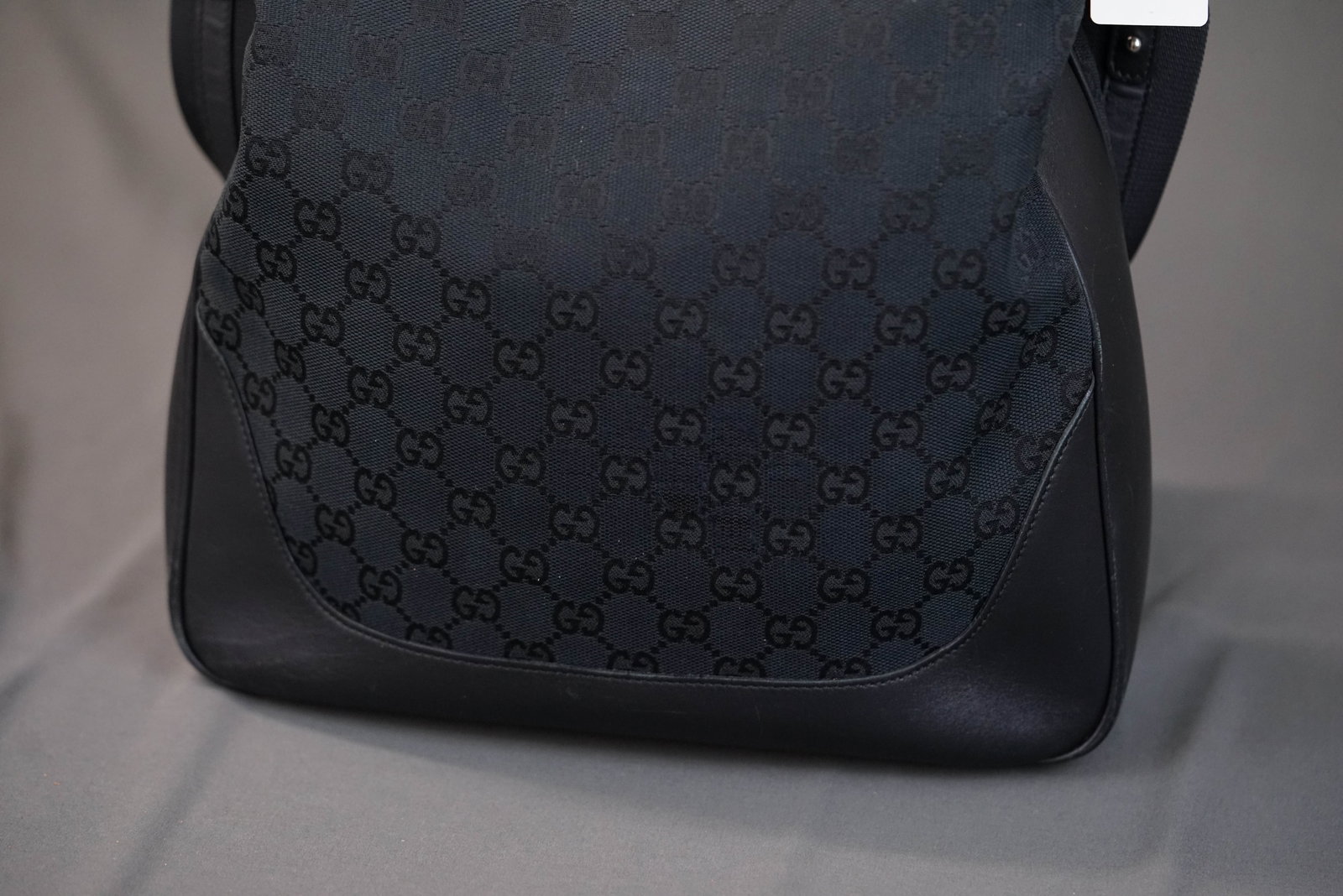 GUCCI GG BAMBOO CANVAS HANDBAG 1705 BLACK - 9