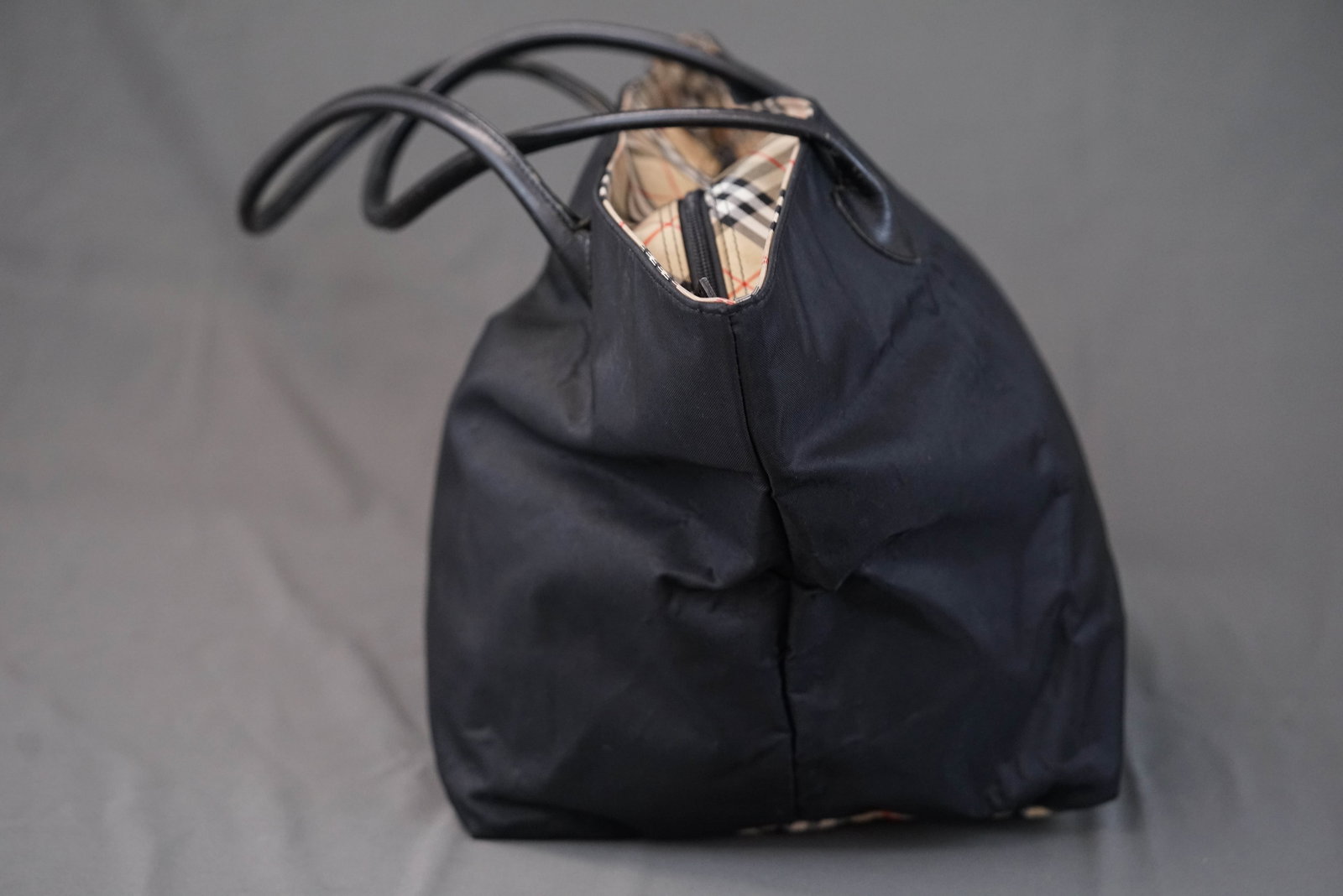 BURBERRY NOVA CHECK SHOULDER TOTE BAG - 7