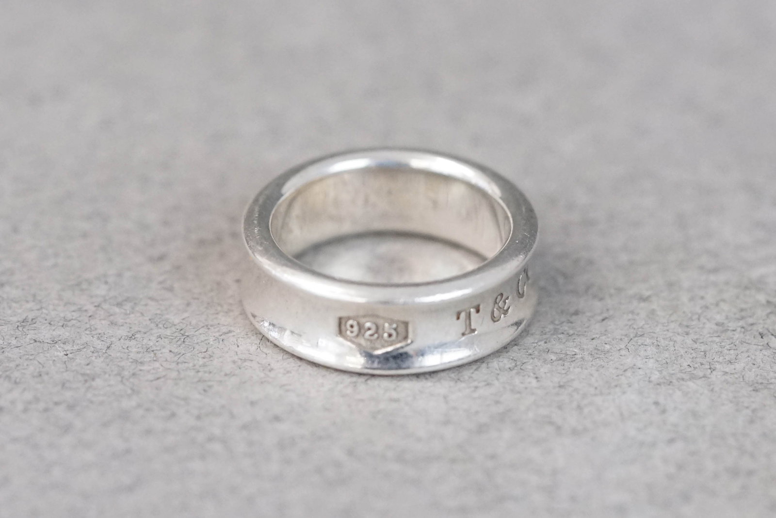 TIFFANY & CO 1837 925 STERLING SILVER RING - 4