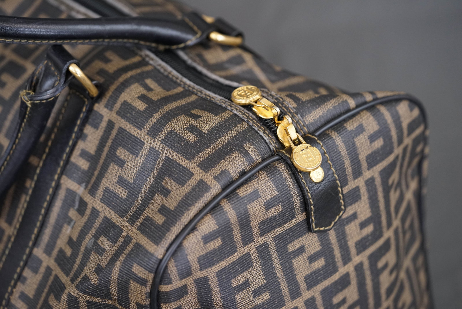 FENDI ZUCCA BOSTON BAG - 11