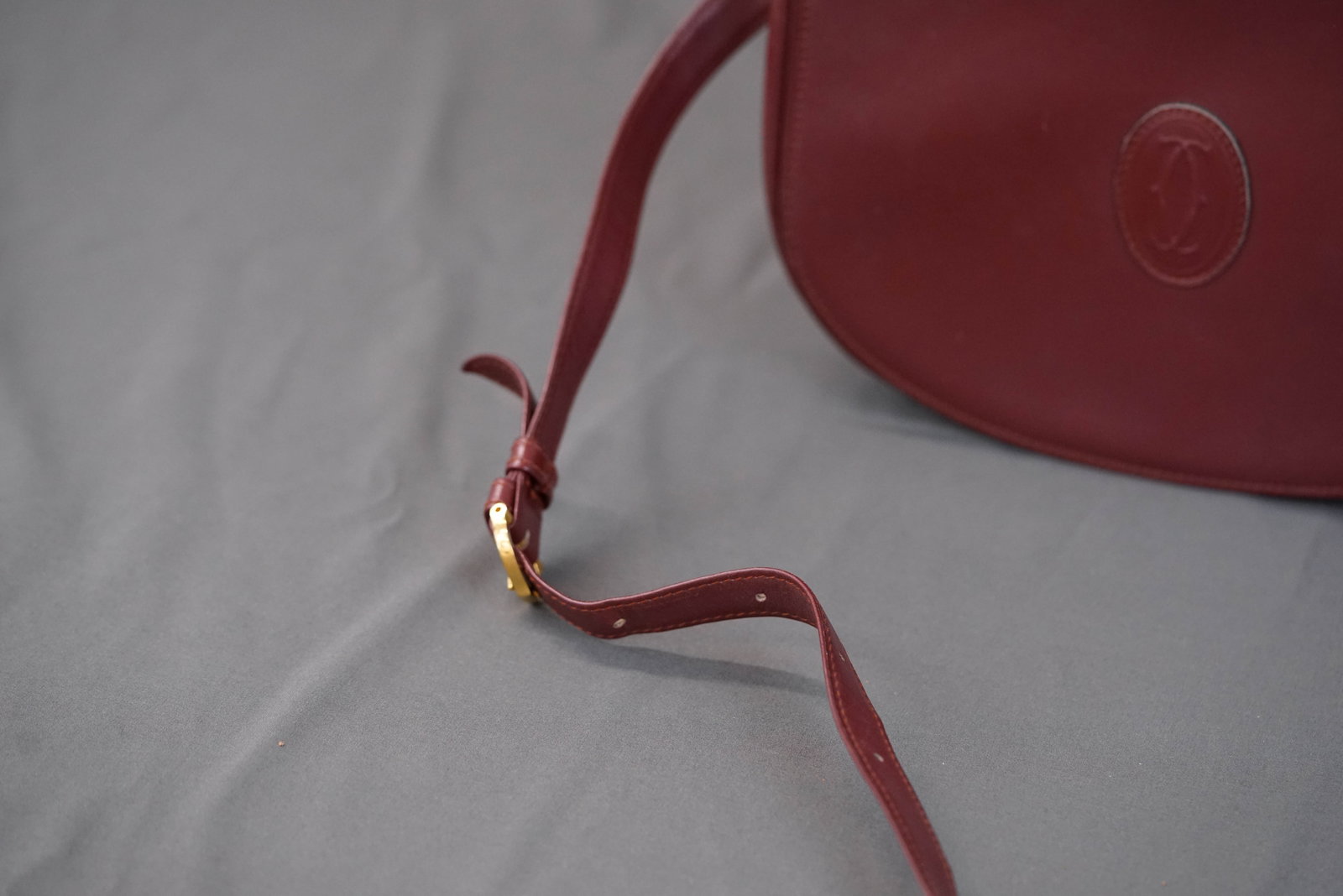 CARTIER RED LEATHER SHOULDER BAG - 2
