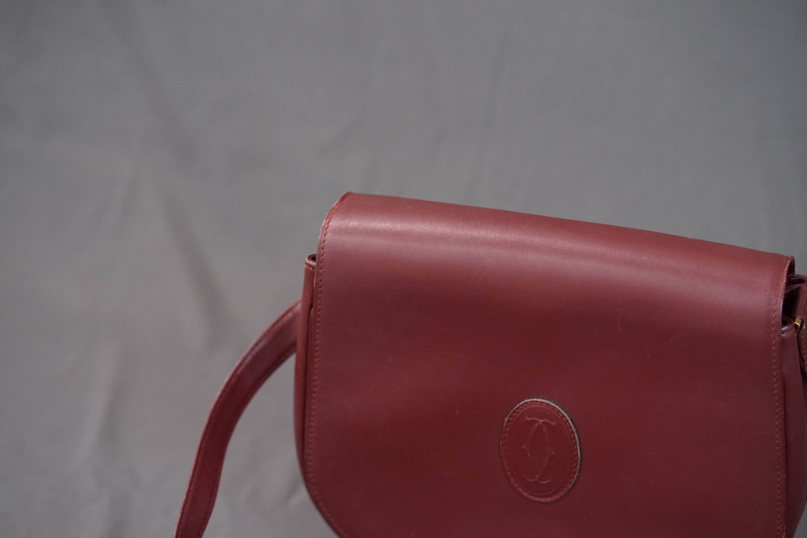 CARTIER RED LEATHER SHOULDER BAG - 3