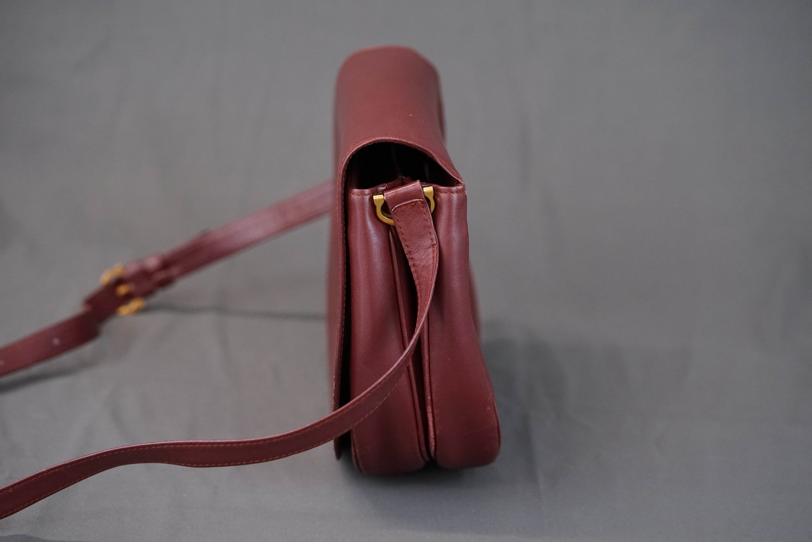 CARTIER RED LEATHER SHOULDER BAG - 5