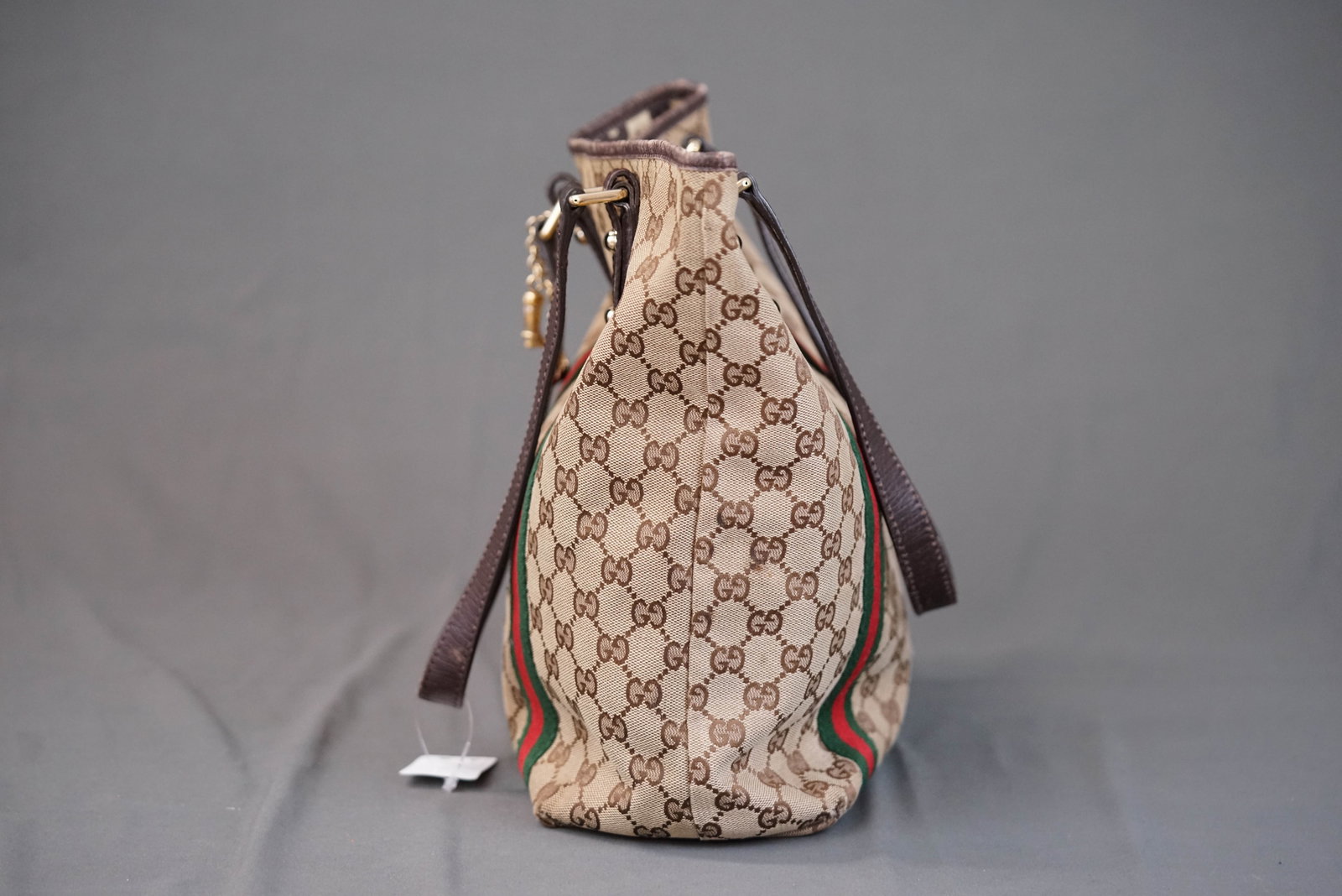 GUCCI GG CANVAS SHERRY LINE TOTE BAG 203998 - 6