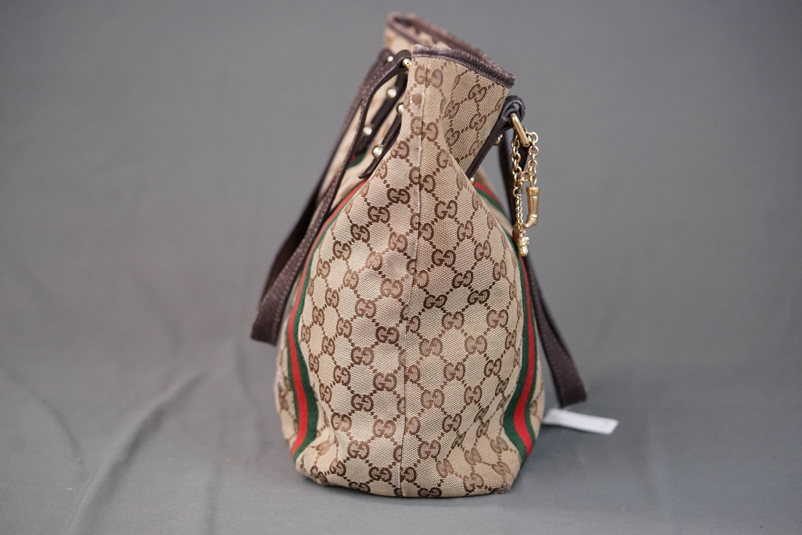 GUCCI GG CANVAS SHERRY LINE TOTE BAG 203998 - 8