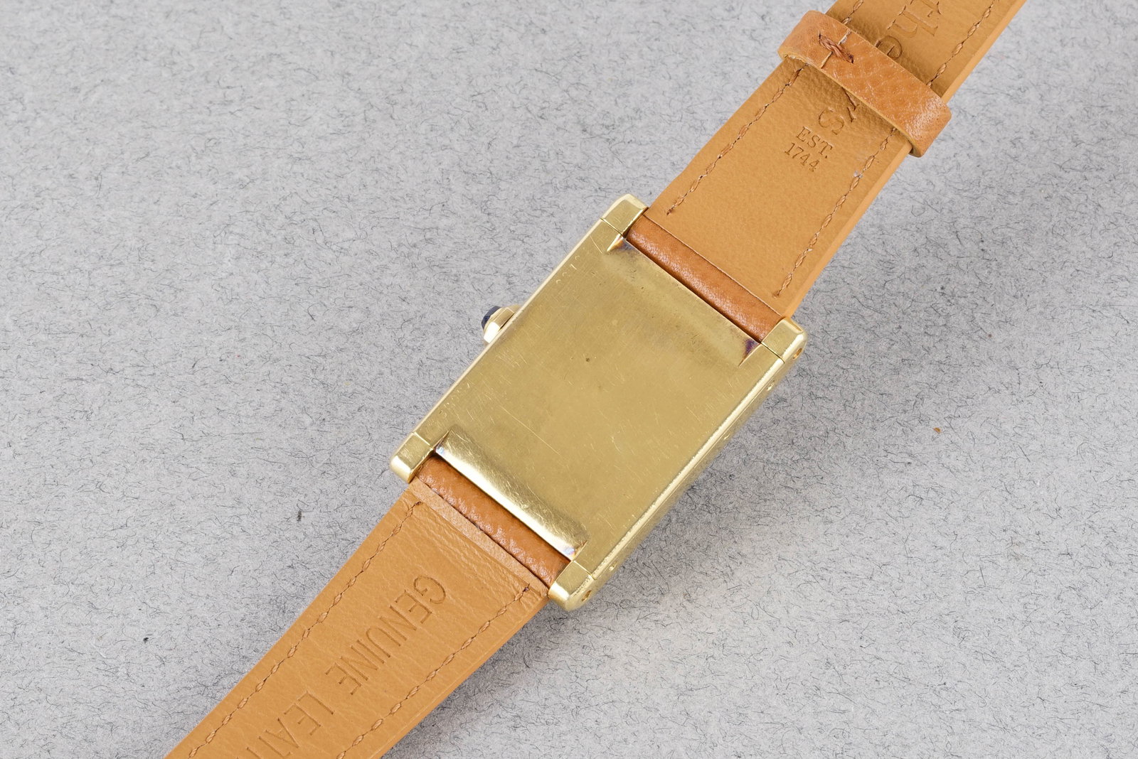 EXCEEDINGLY RARE CARTIER TANK MAGNUM XL EDOUARD JAEGER 18CT YELLOW GOLD CIRCA 1931 - 3