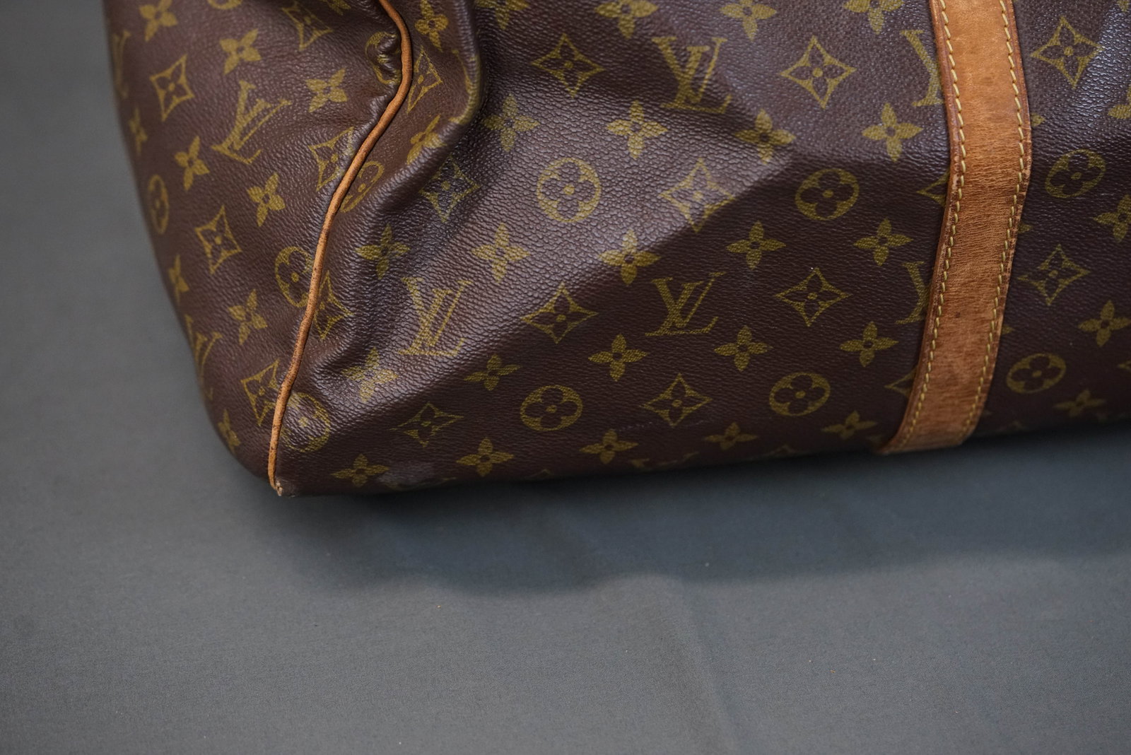 LOUIS VUITTON MONOGRAM KEEPALL 55 BOSTON BAG M41424 - 3
