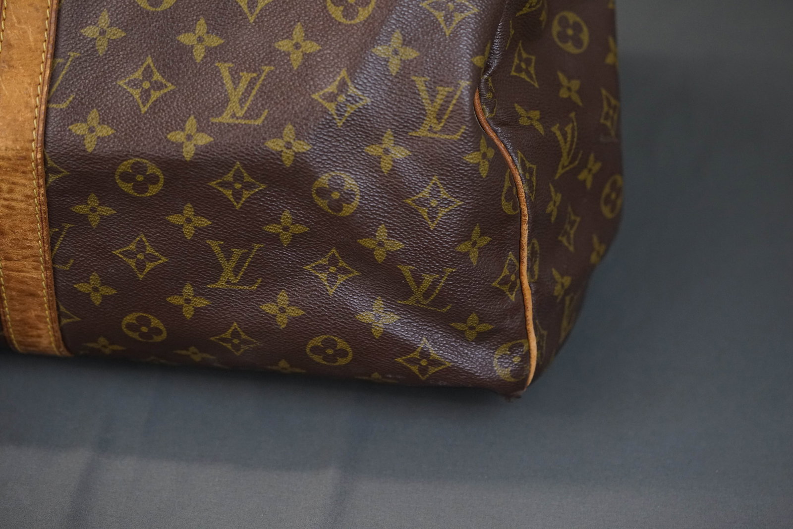 LOUIS VUITTON MONOGRAM KEEPALL 55 BOSTON BAG M41424 - 5