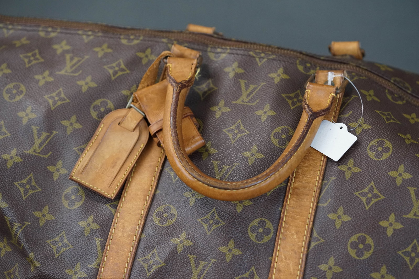 LOUIS VUITTON MONOGRAM KEEPALL 55 BOSTON BAG M41424 - 6