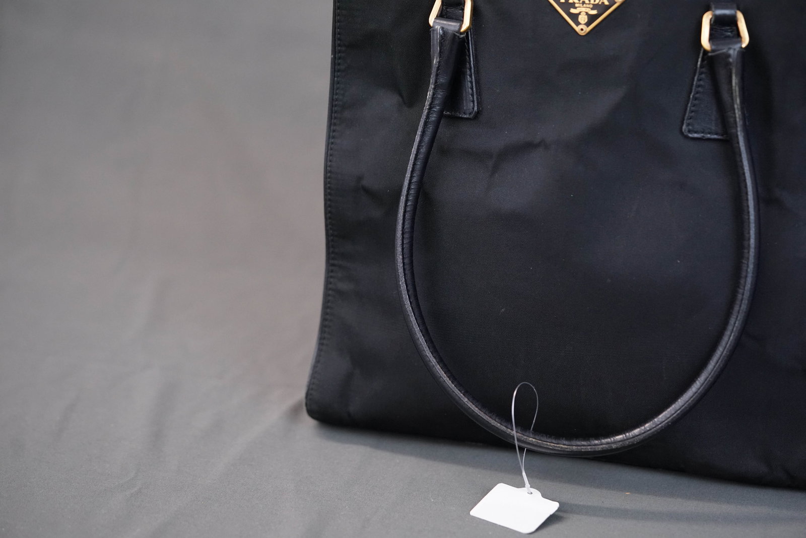 PRADA POCONO BLACK NYLON HANDBAG - 5