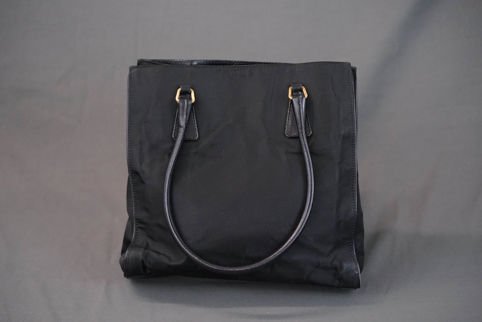 PRADA POCONO BLACK NYLON HANDBAG - 6
