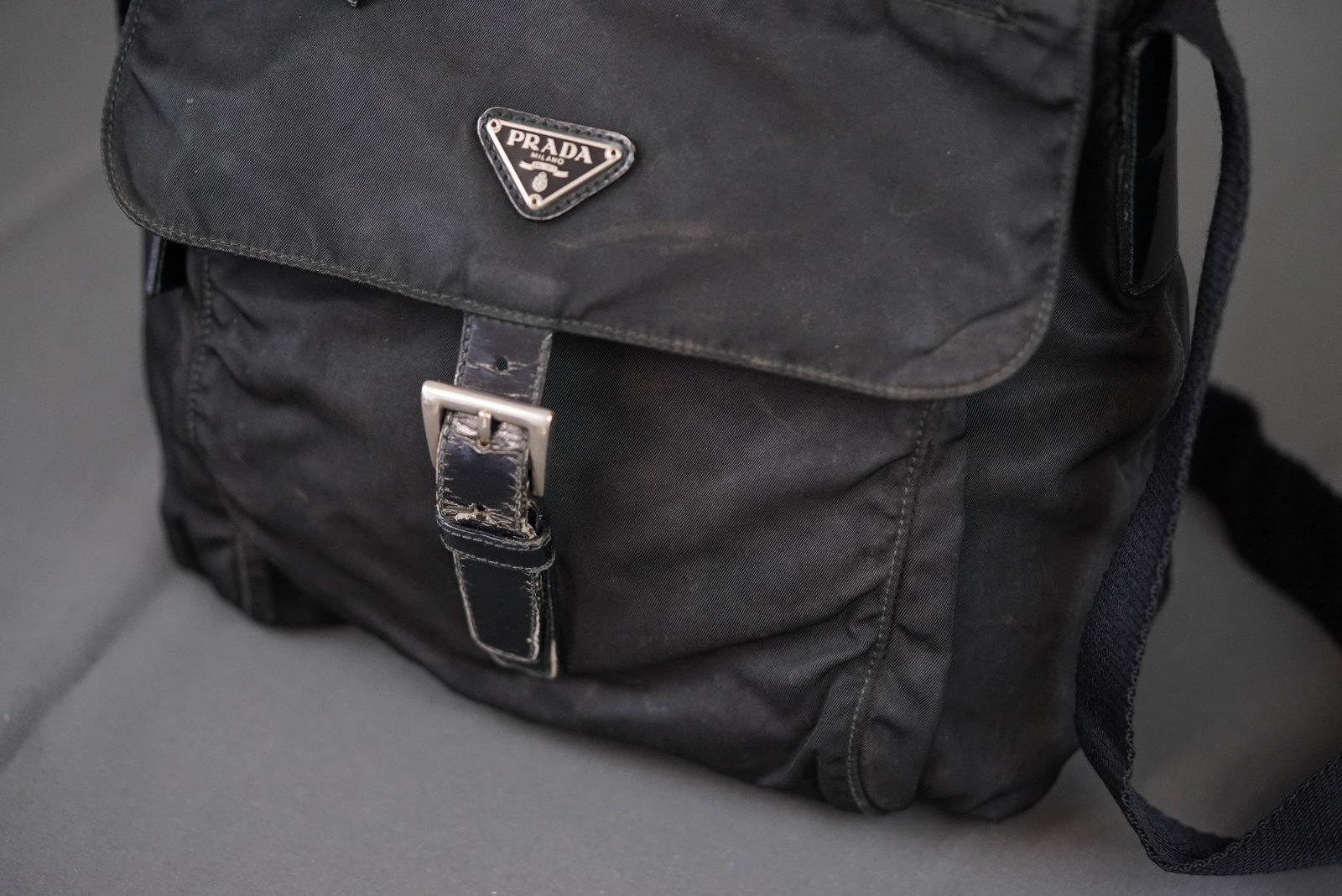 PRADA TESUTO SHOULDER BAG - 3