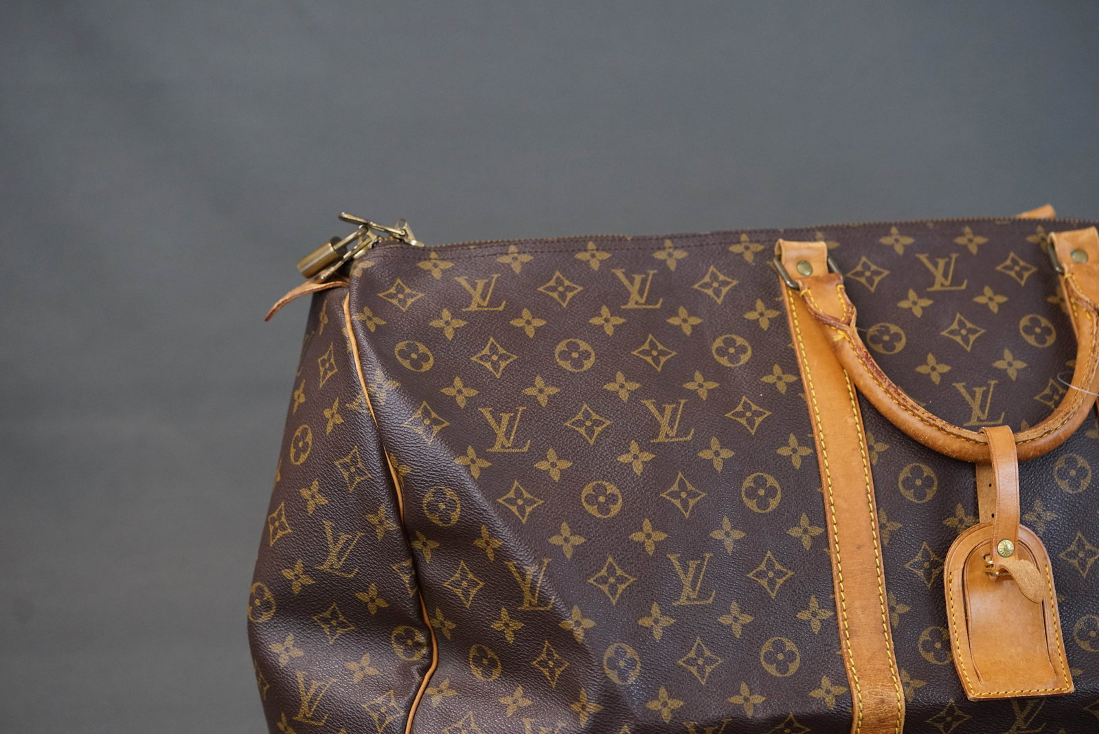 LOUIS VUITTON MONOGRAM KEEPALL 55 BOSTON BAG M41424 VI862 - 2