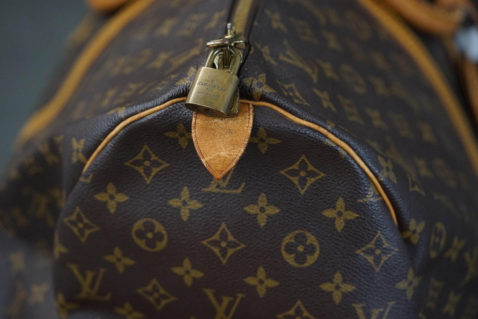 LOUIS VUITTON MONOGRAM KEEPALL 55 BOSTON BAG M41424 VI862 - 8