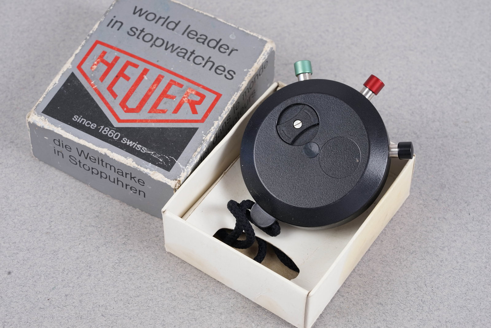 HEUER CLUBMATE TIMER W/ BOX - 3