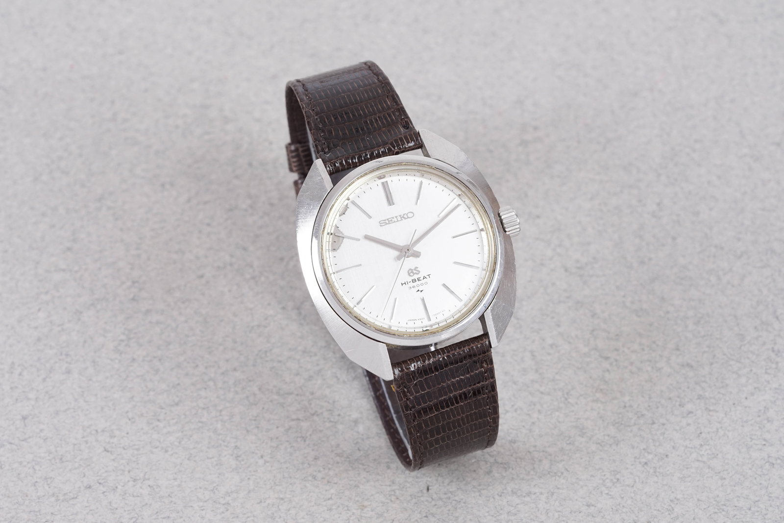GRAND SEIKO HI-BEAT 36000 LINEN DIAL REF. 4520-7000 W/ BUCKLE - 2