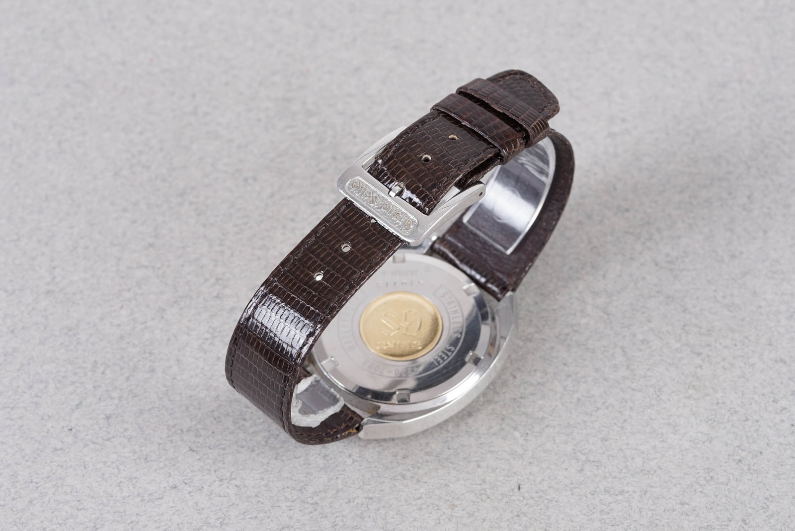 GRAND SEIKO HI-BEAT 36000 LINEN DIAL REF. 4520-7000 W/ BUCKLE - 3