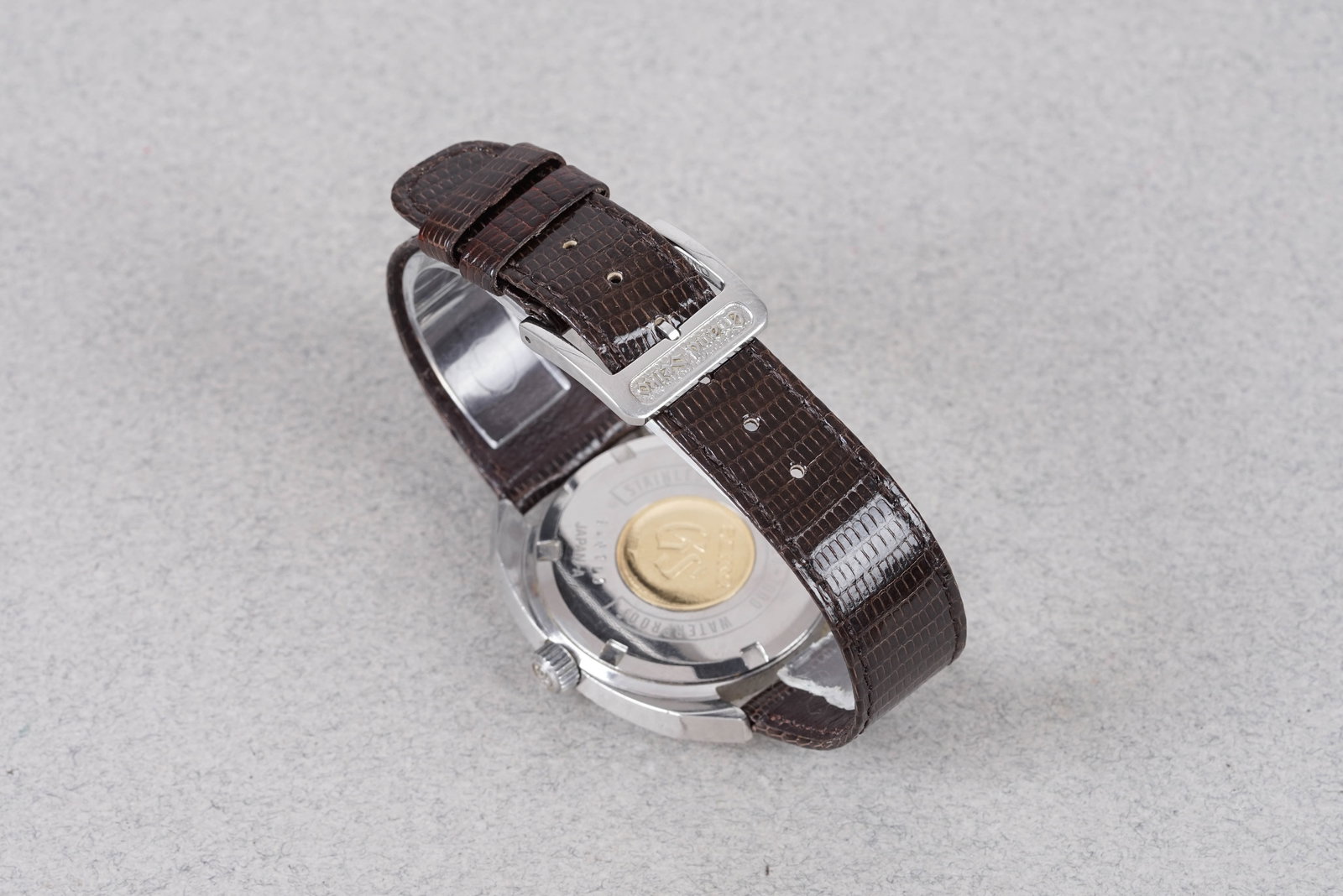 GRAND SEIKO HI-BEAT 36000 LINEN DIAL REF. 4520-7000 W/ BUCKLE - 4