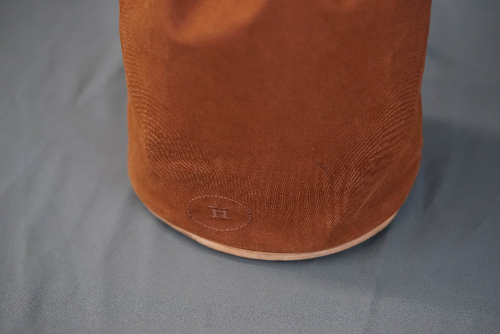 HERMES POLOCHON MIMIR BROWN CANVAS SHOULDER BAG - 3